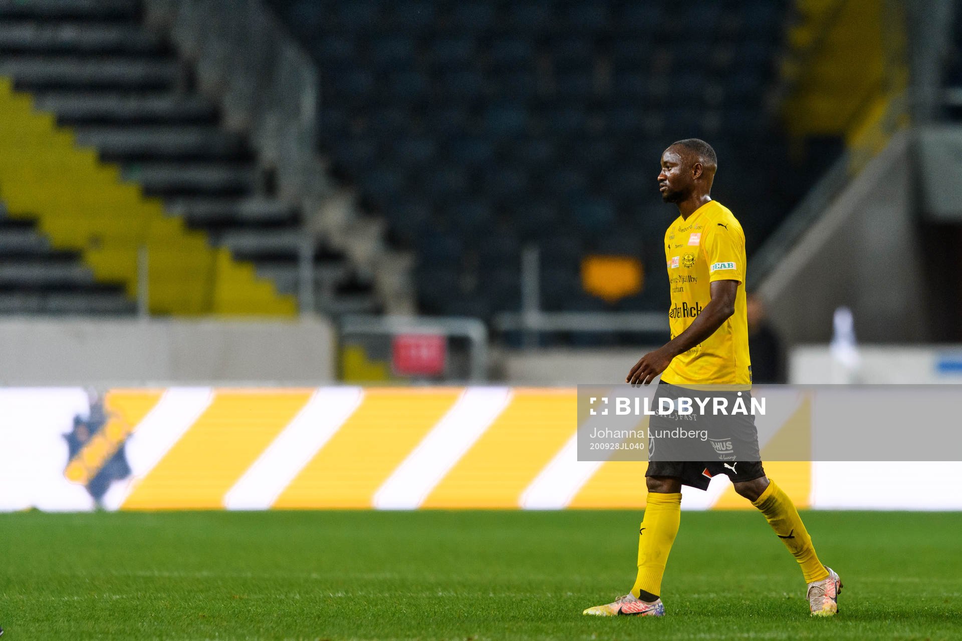 Mjällbys Moses Ogbu deppar