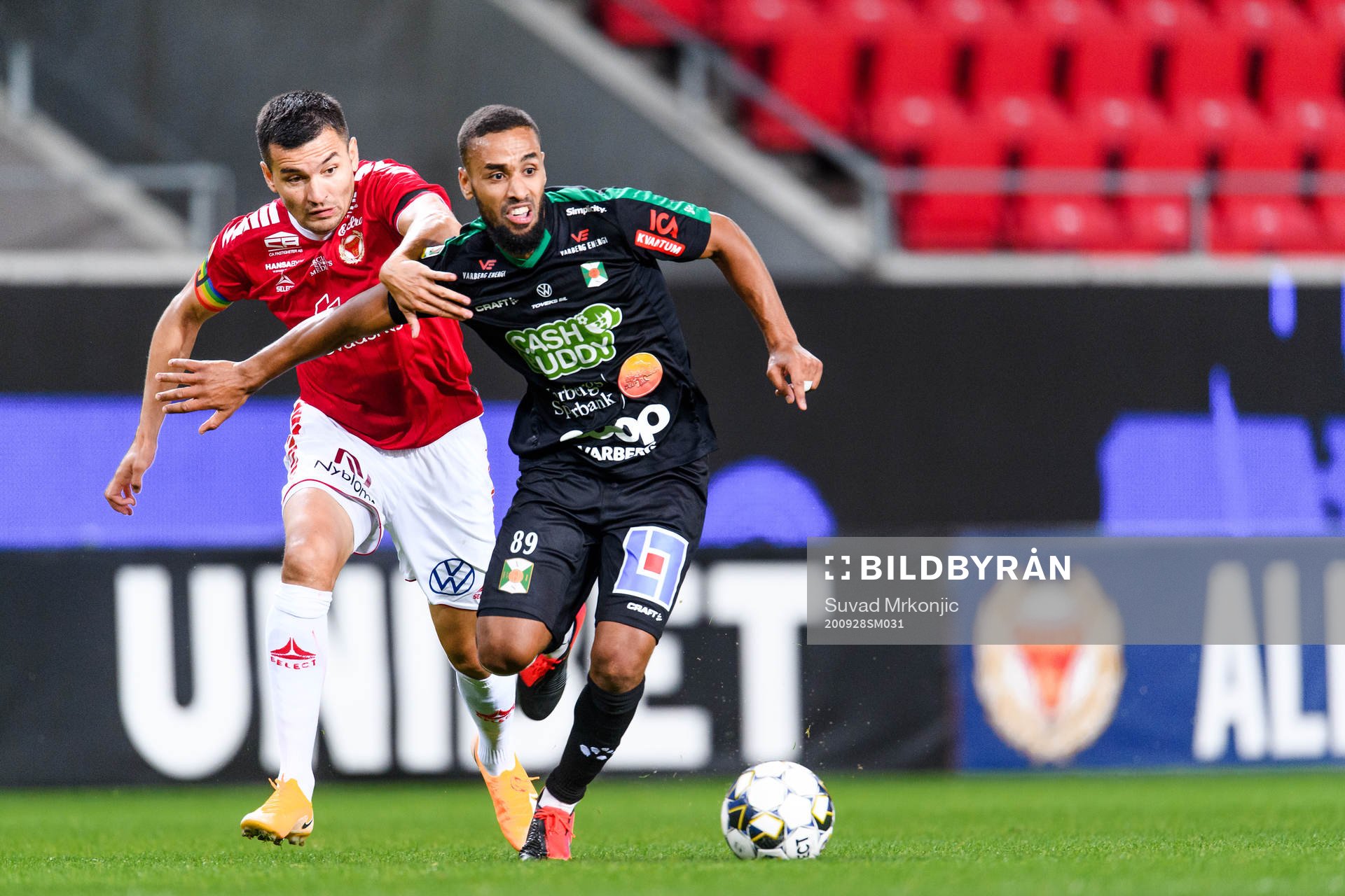 Kalmars Romário Pereira Sipião och Varbergs Junes Barny