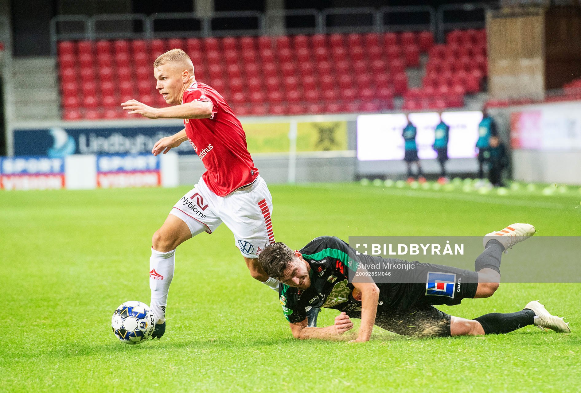 Kalmars Sebastian Ring ochh Varbergs Robin Tranberg