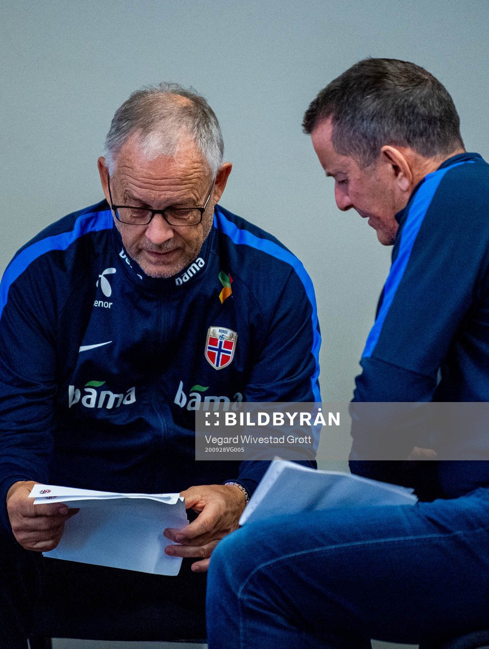 Lars Lagerbäck, head coach of the Norwegian national