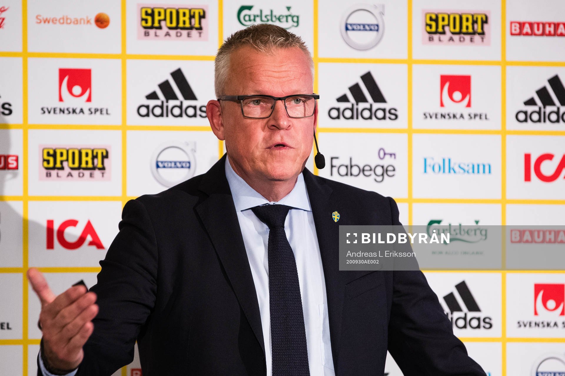 Janne Andersson, head coach of the Swedish national
