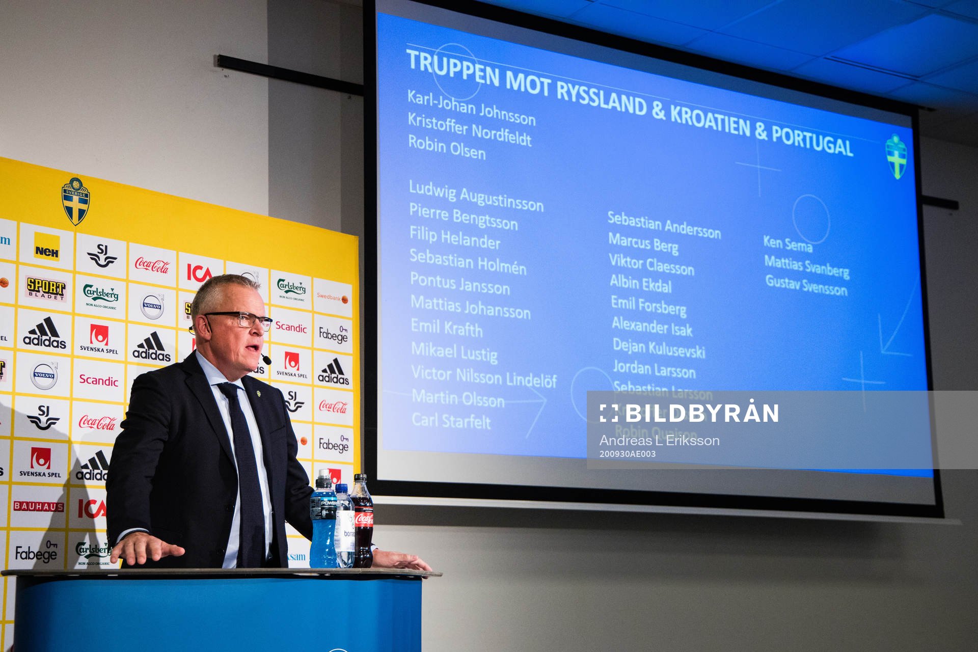Janne Andersson, head coach of the Swedish national