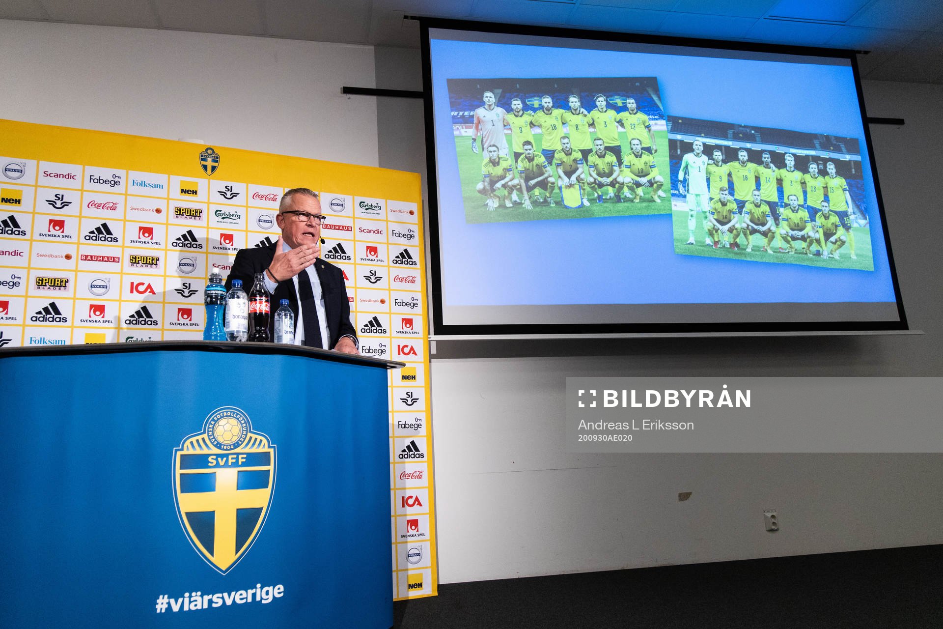Janne Andersson, head coach of the Swedish national