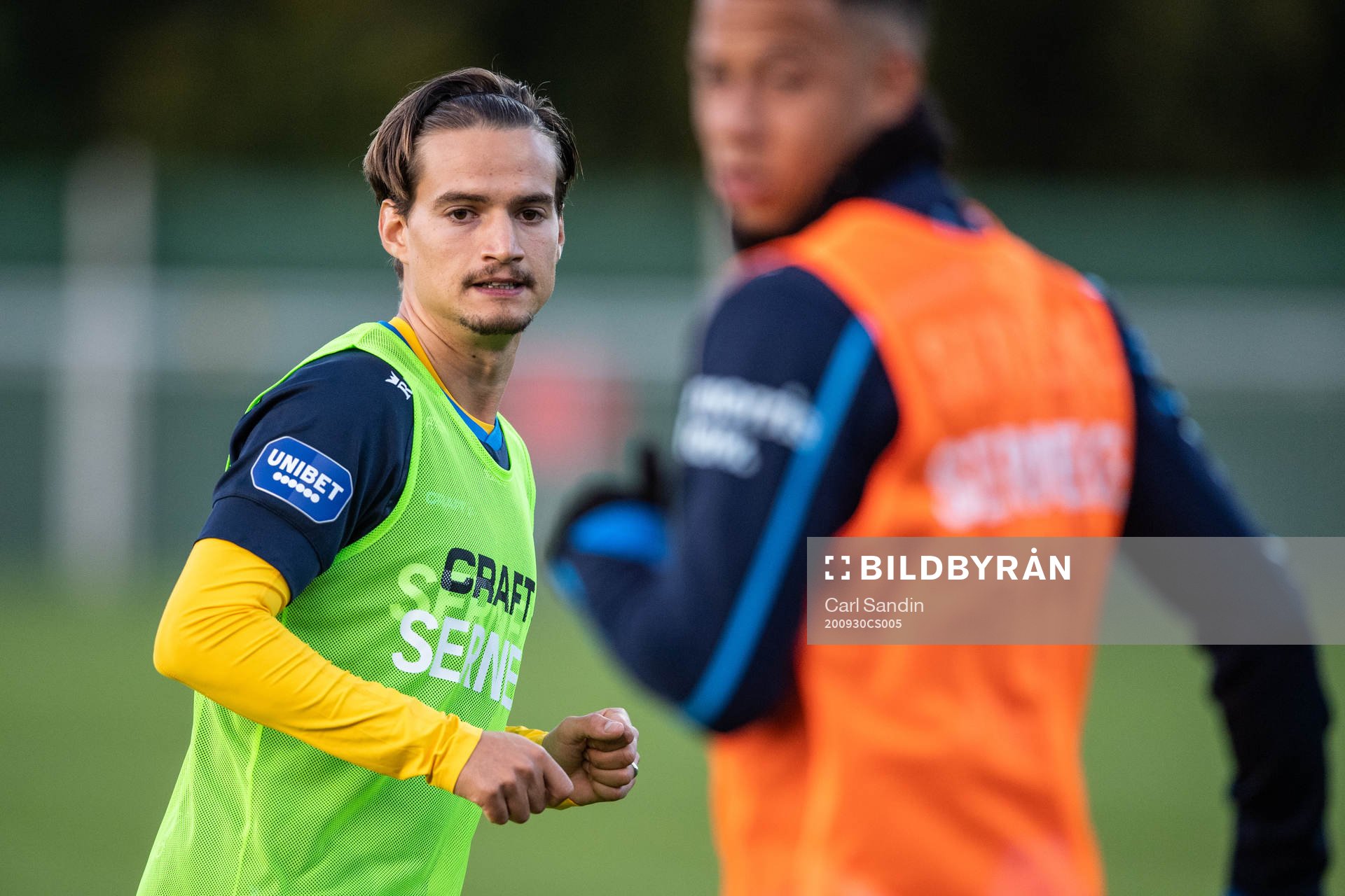 IFK Göteborg Amin Affane värmer upp