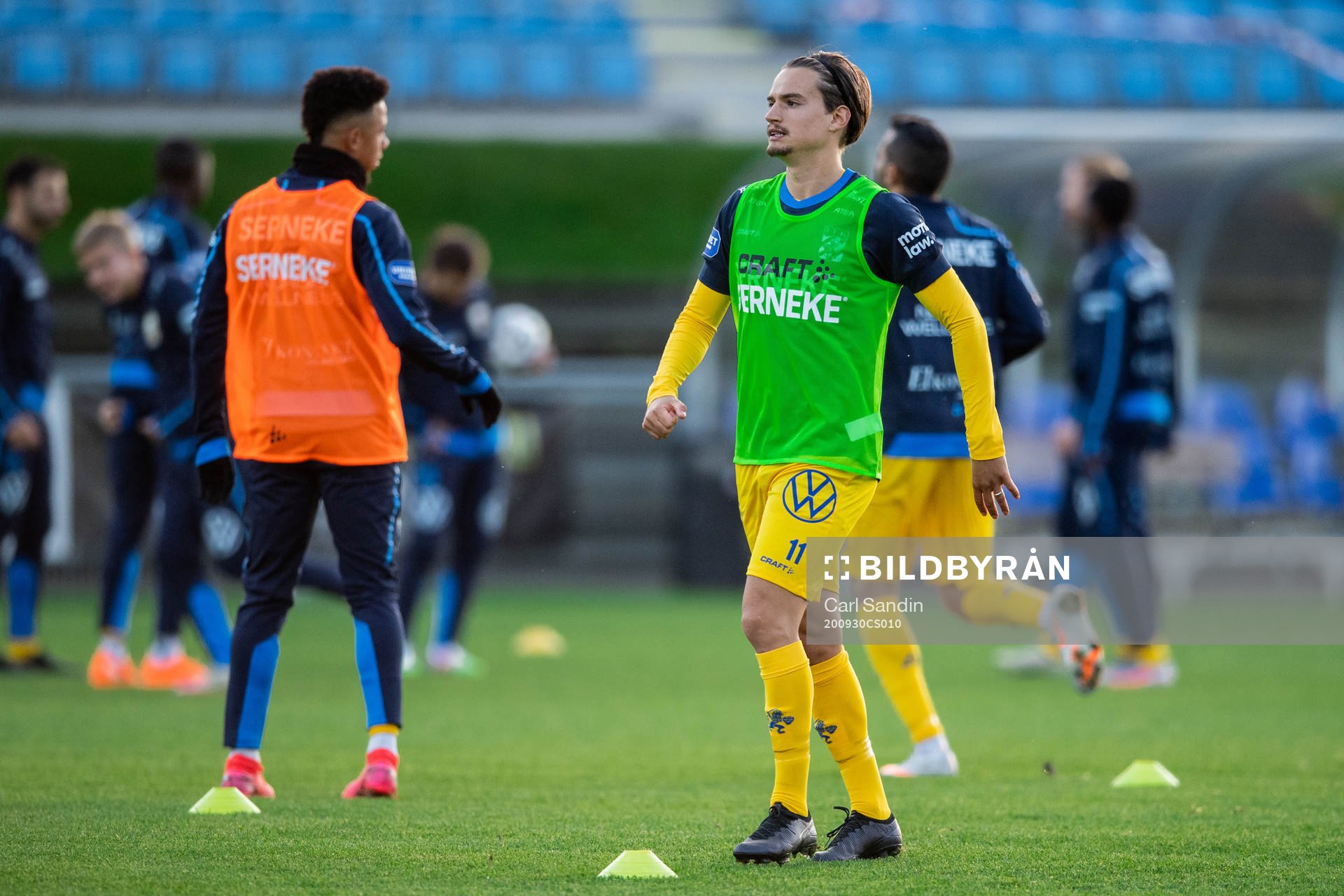 IFK Göteborg Amin Affane värmer upp