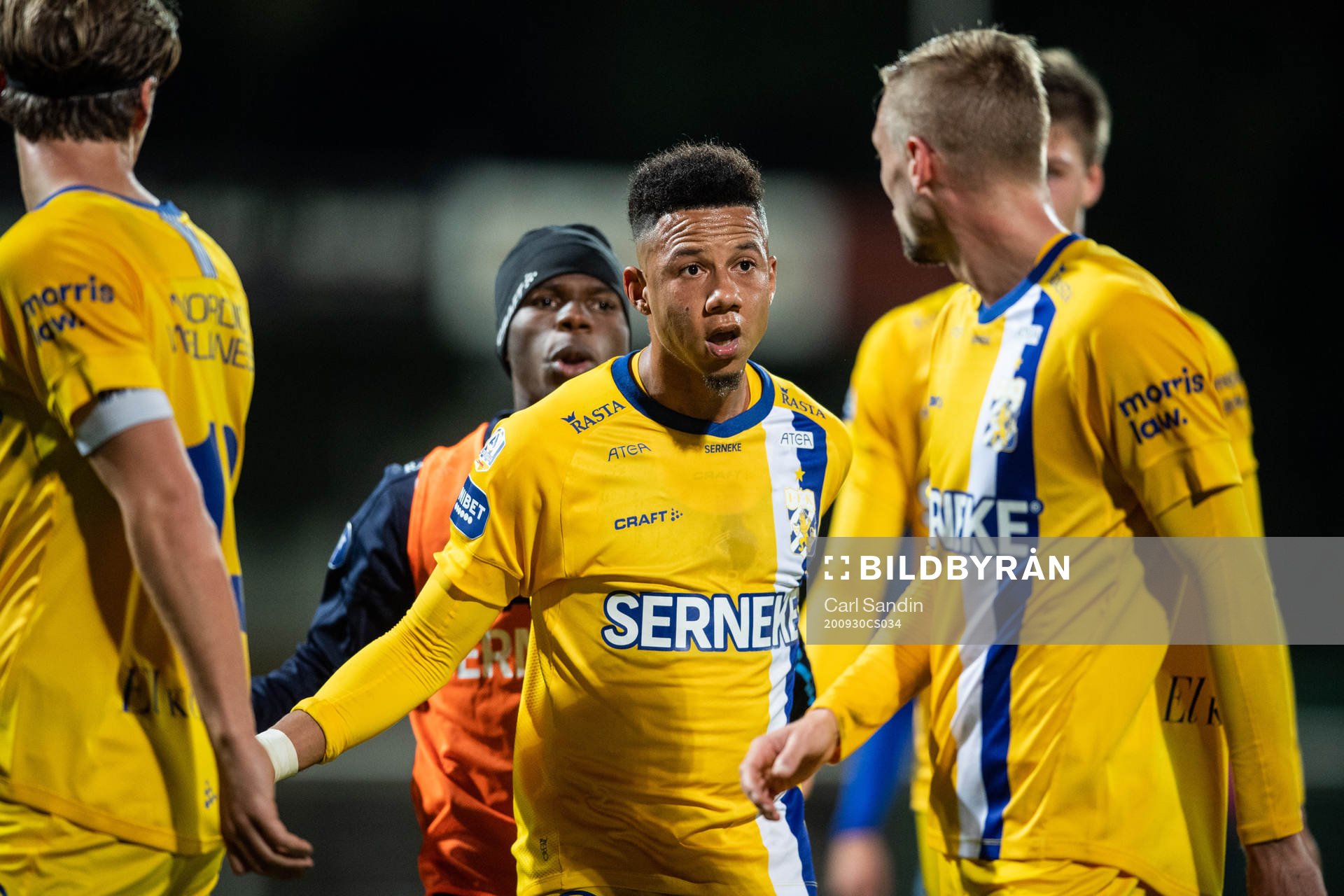 IFK Göteborg Tobias Sana och Sebastian Eriksson i en