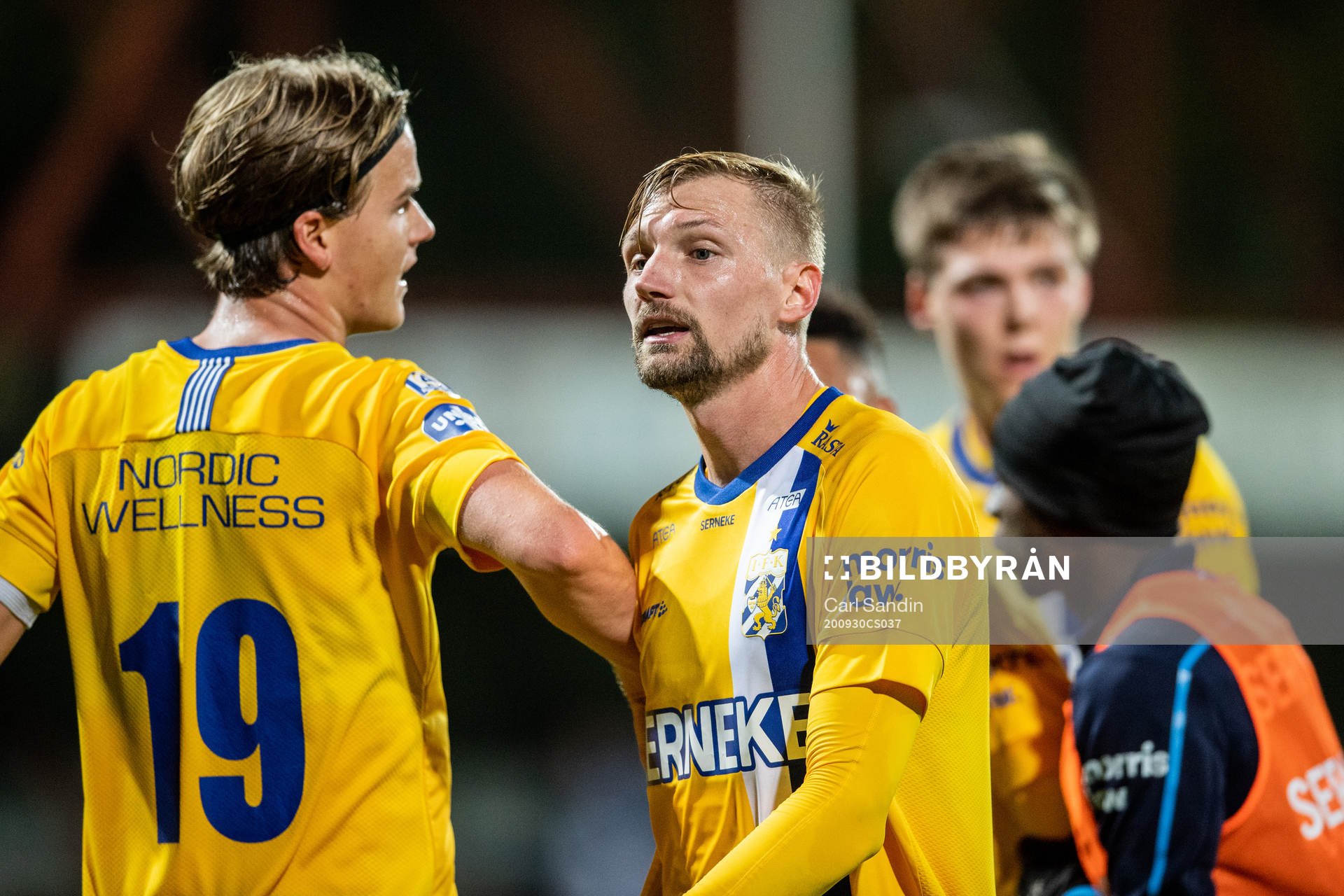 IFK Göteborg Sebastian Eriksson i halvtid