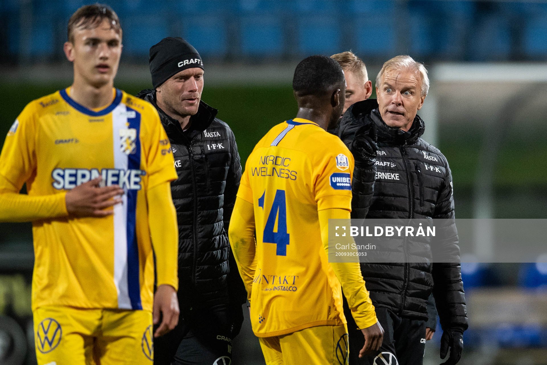 IFK Göteborg tränare Roland Nilsson och Christian Kouakou
