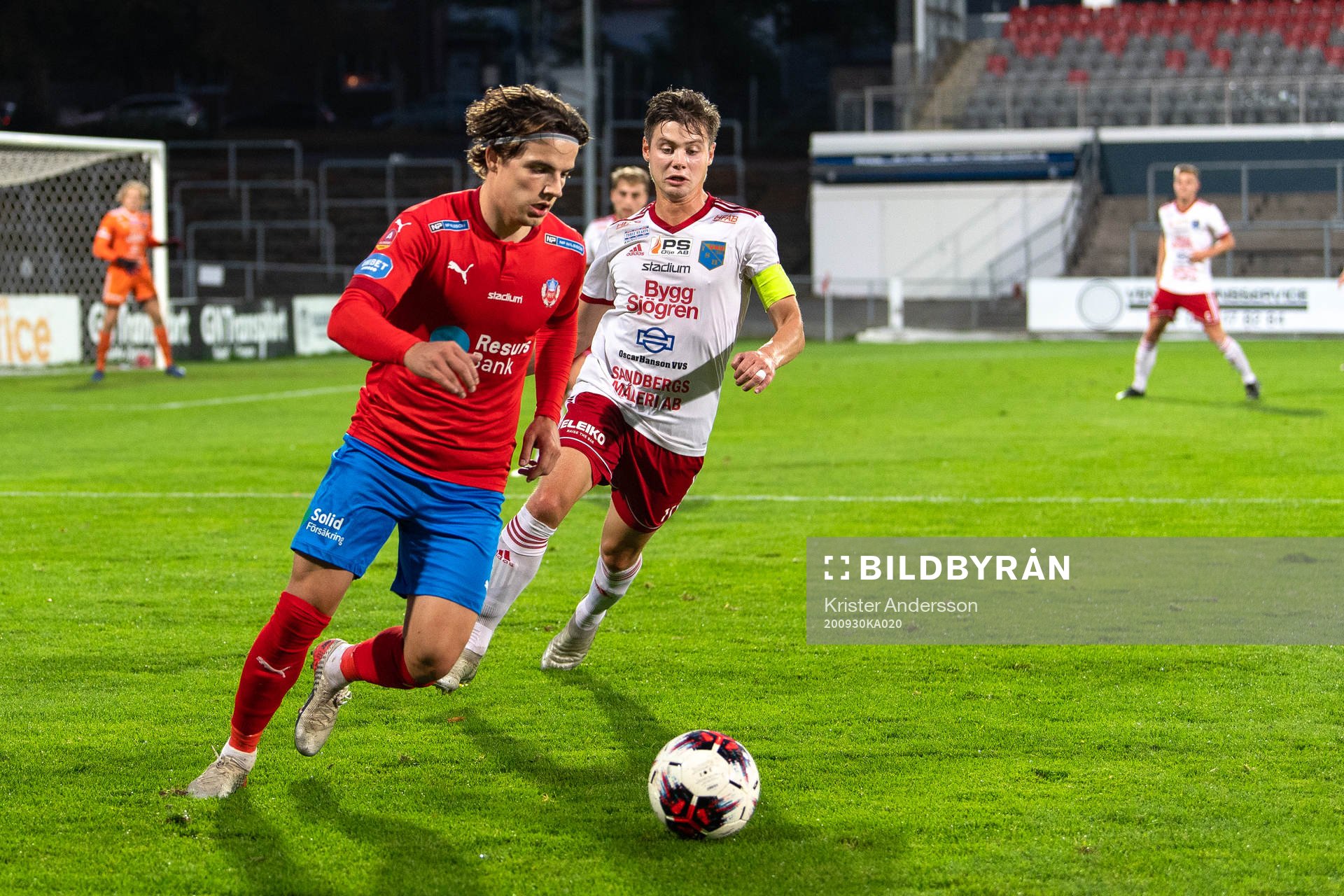Helsingborgs Brandur Hendriksson och Halmias Erik Ferman