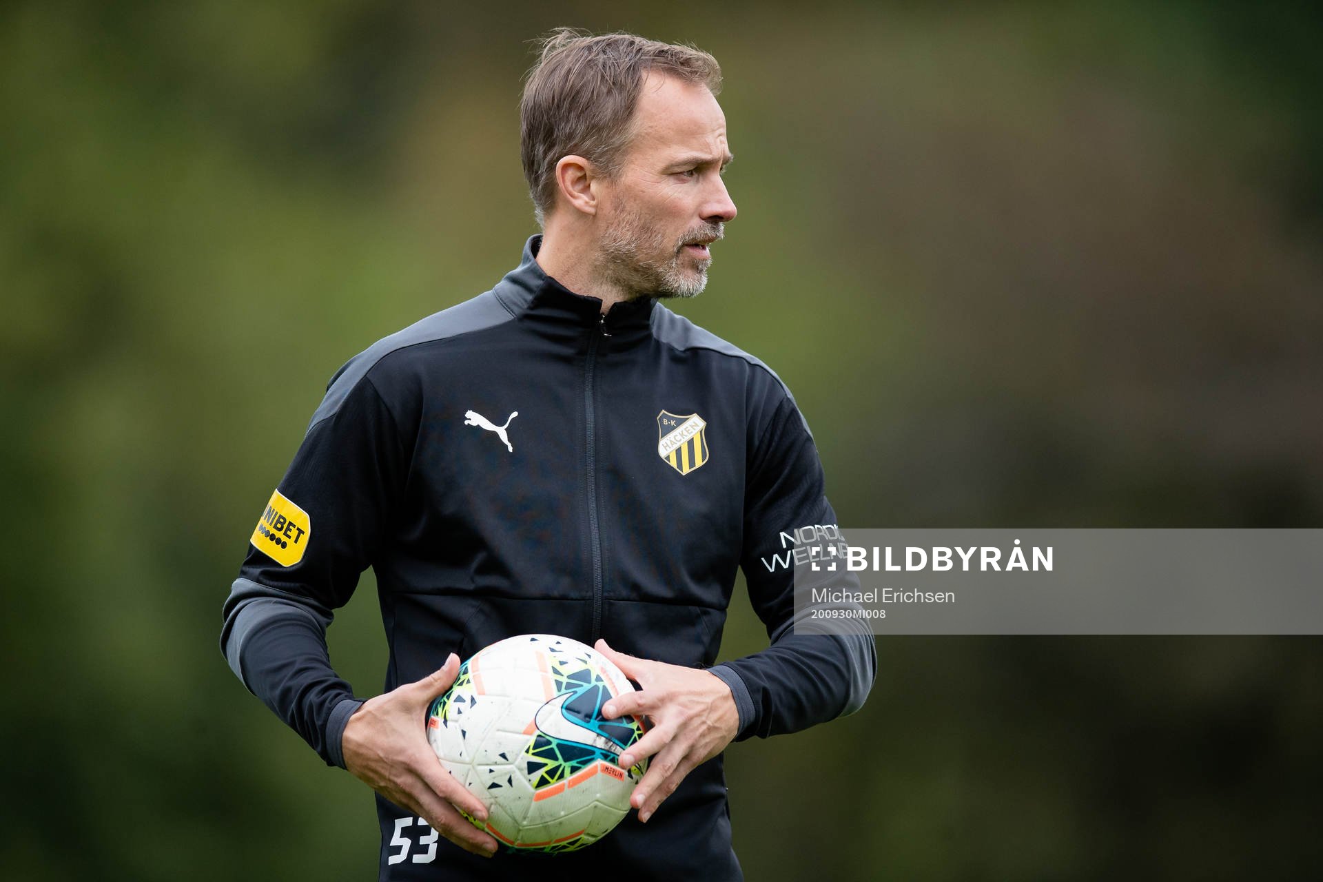 Häckens assisterande tränare Christian Lundström  innan