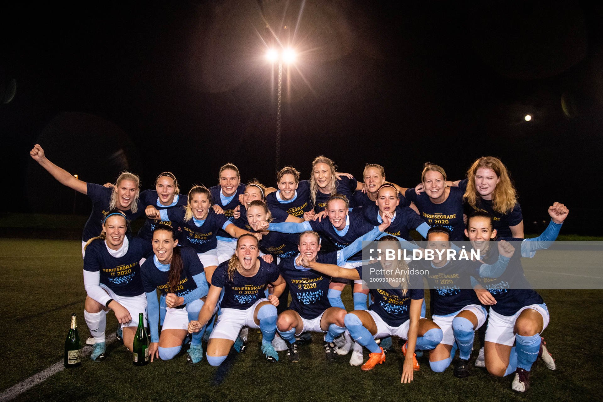 Malmö FFs Emelie Erlandsson, Johanna Fredriksson, Lovisa