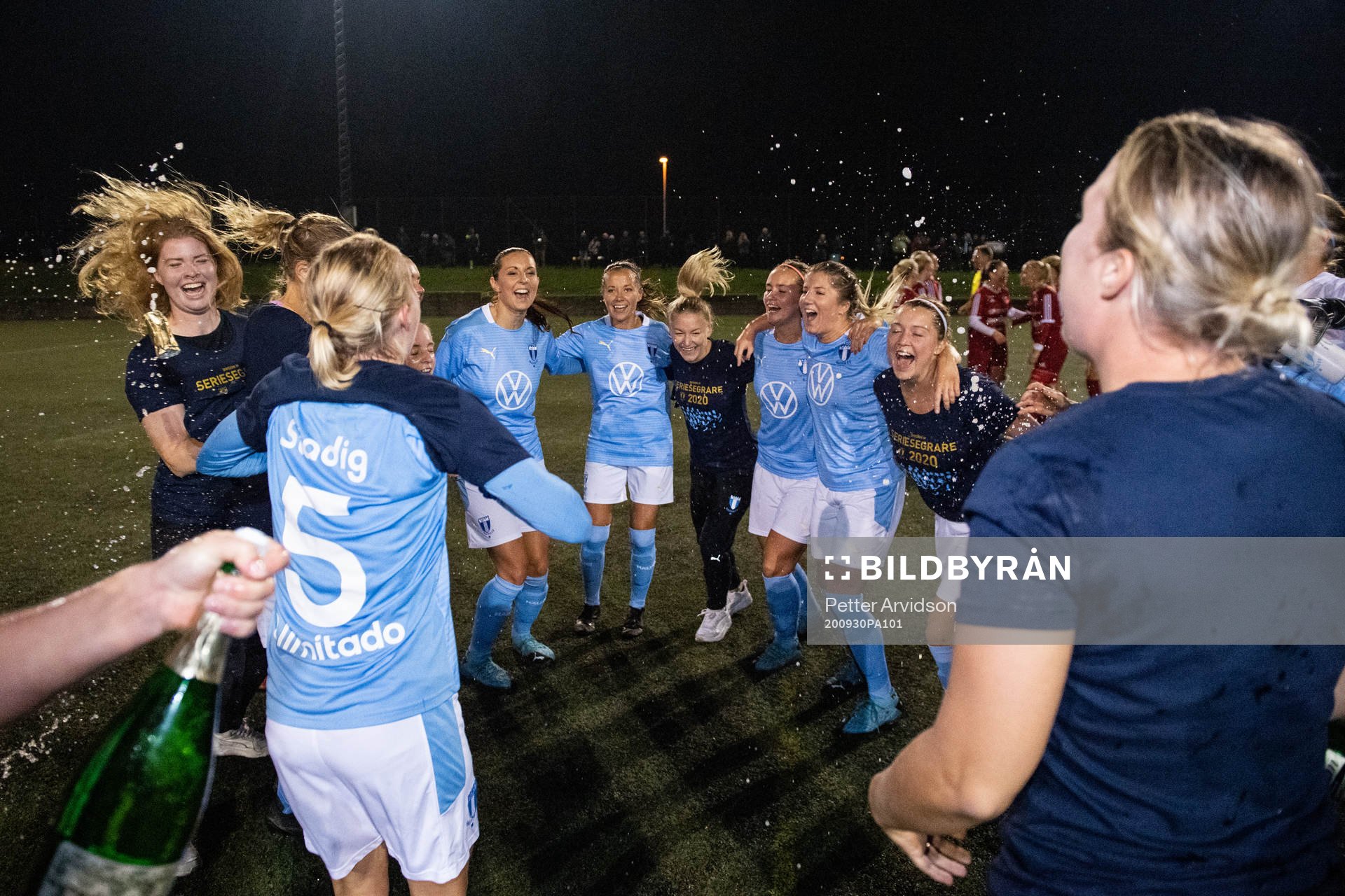 Malmö FFs spelare jublar