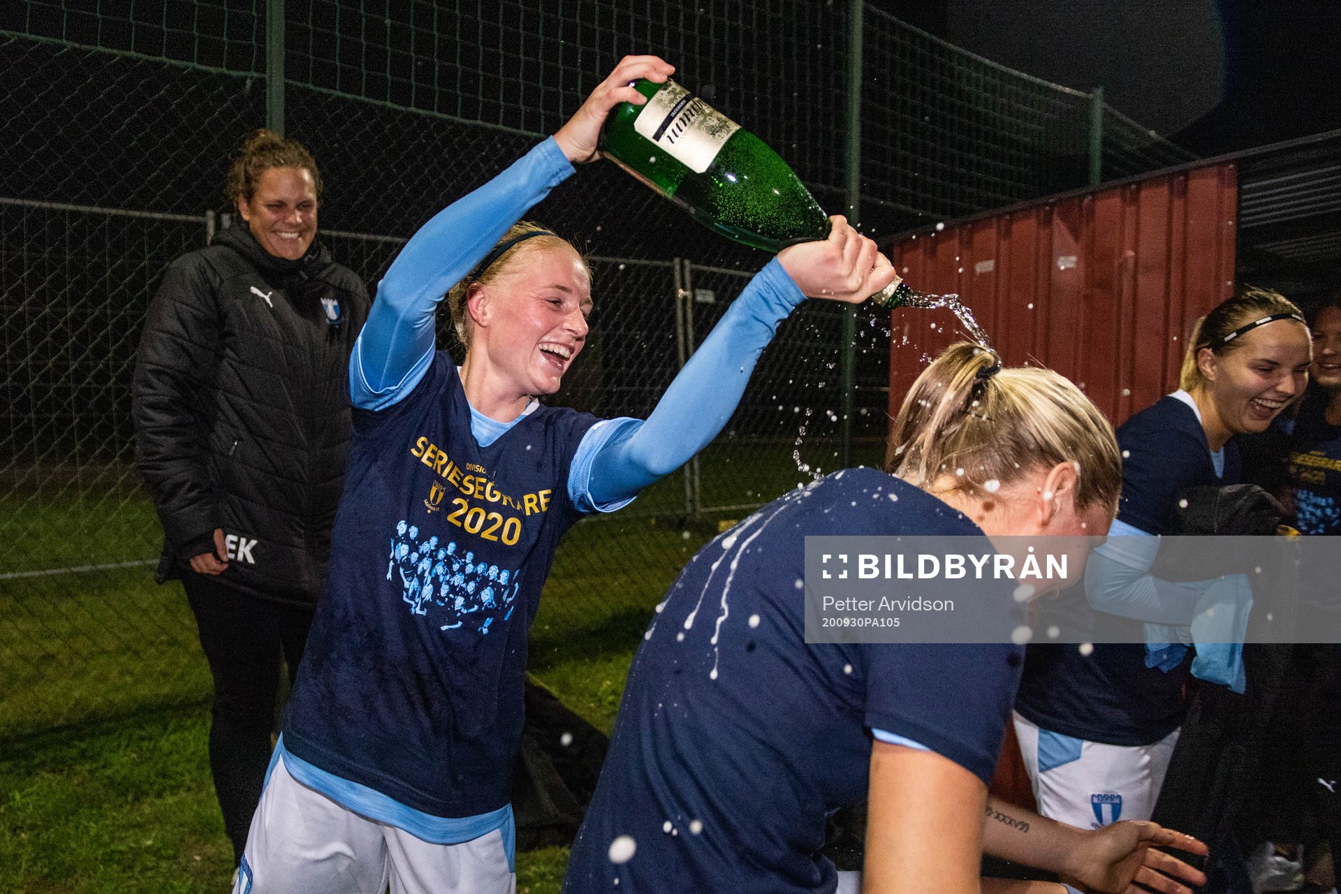 Malmö FFs Melina Skarström jublar