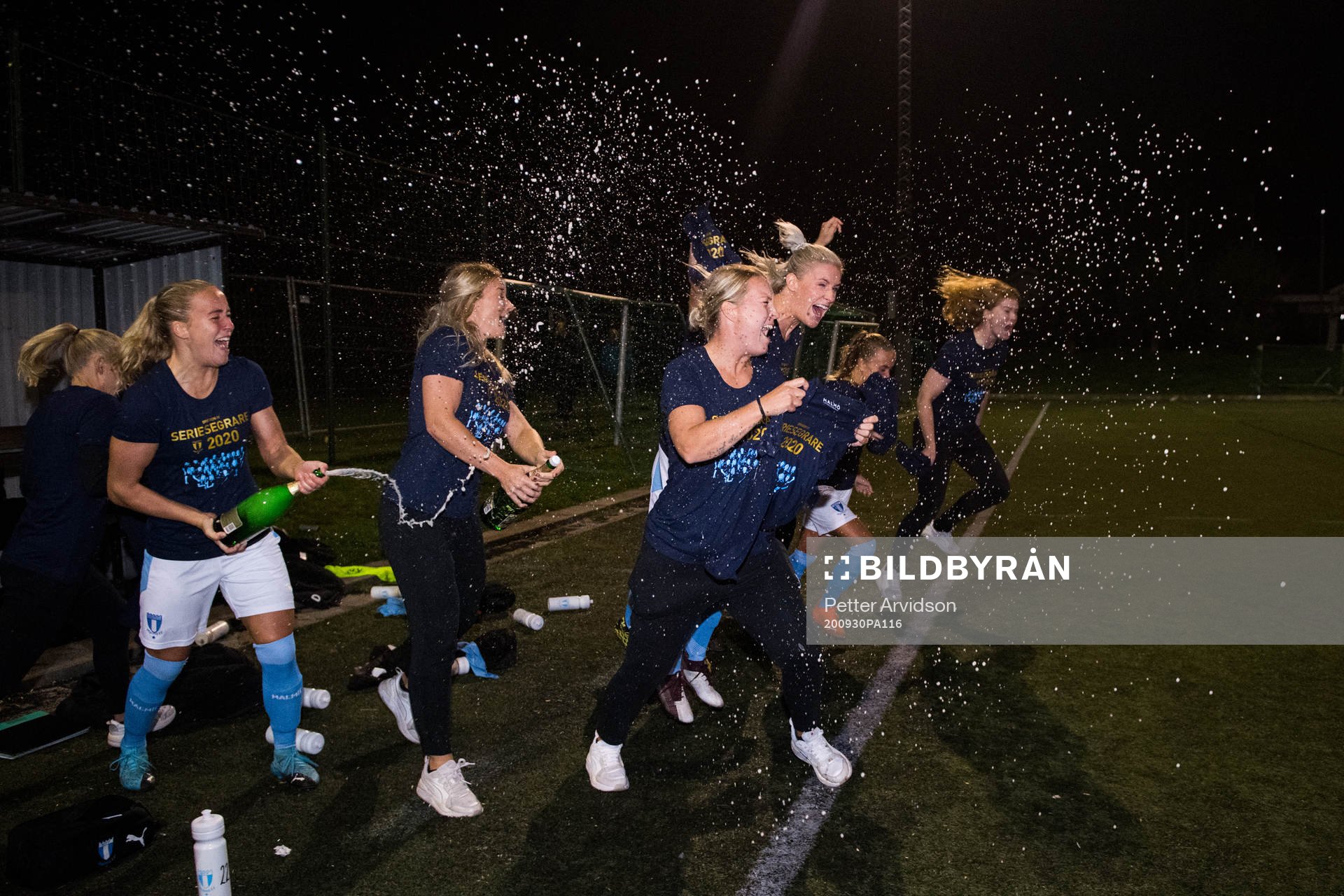 Malmö FFs Beatrice Andersson, Madeleine Hejde, Caroline