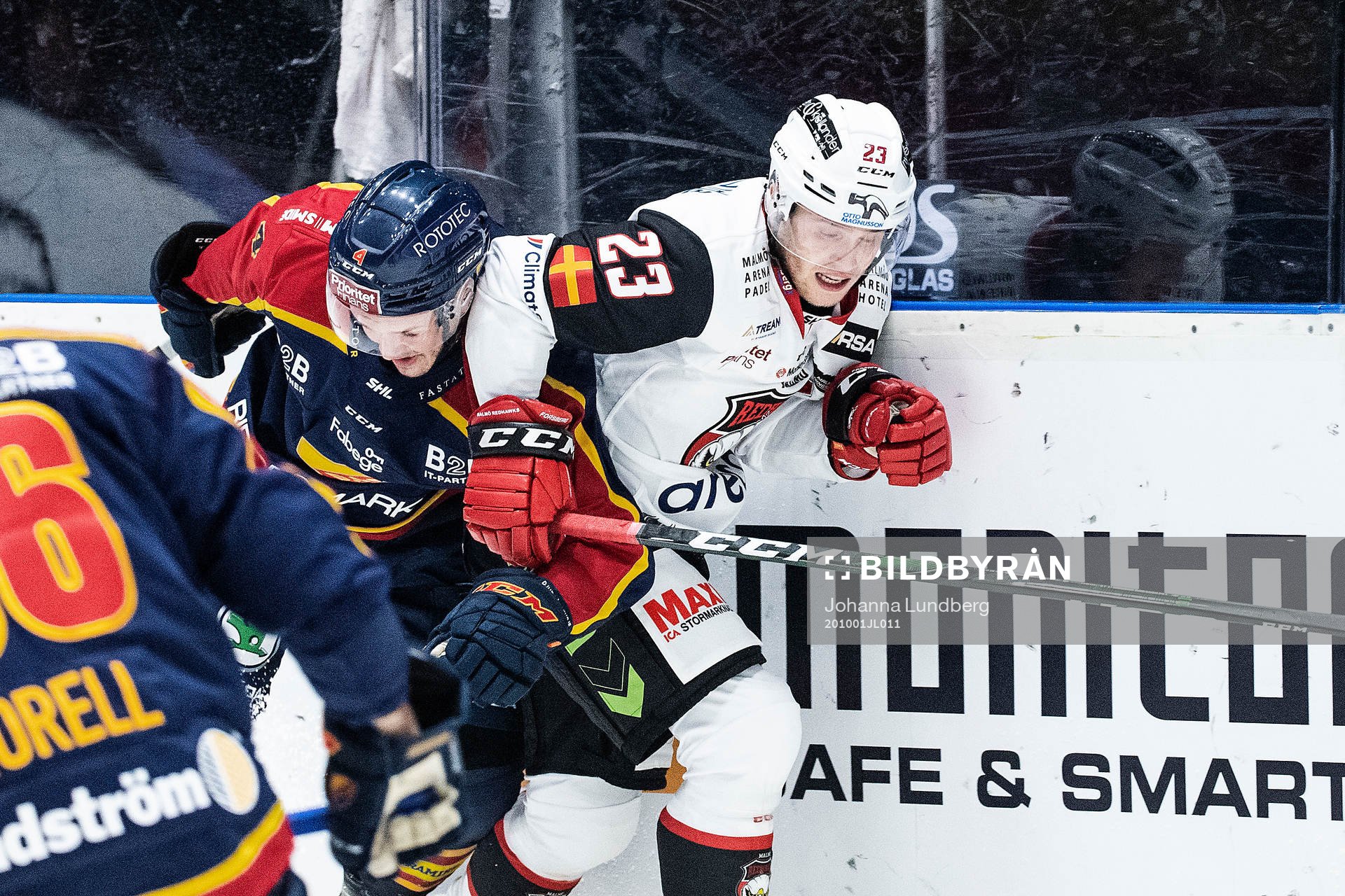 Djurgårdens Marcus Högström och Malmö Redhawks
