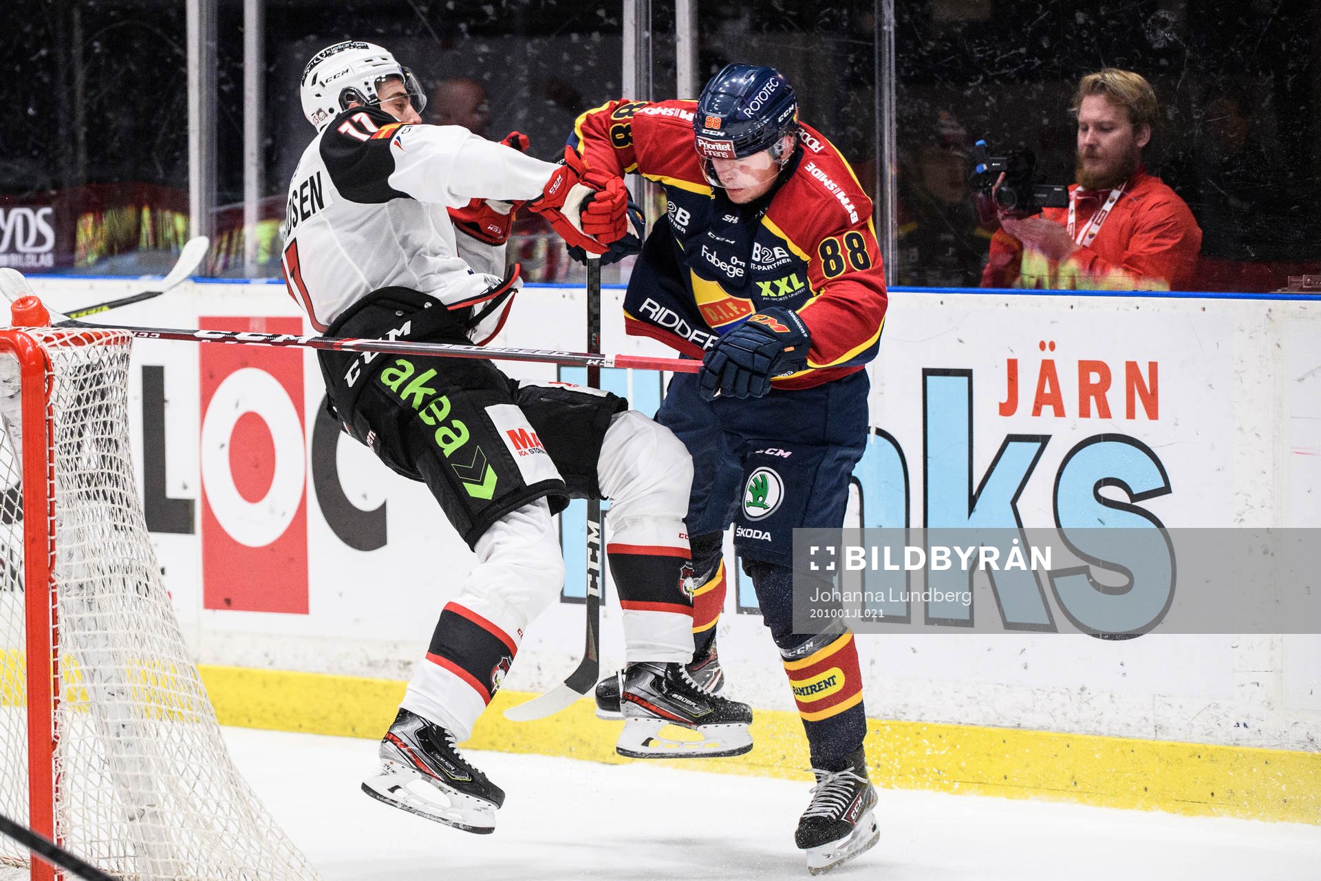 Malmö Redhawks Markus Lauridsen och Djurgårdens Alexander
