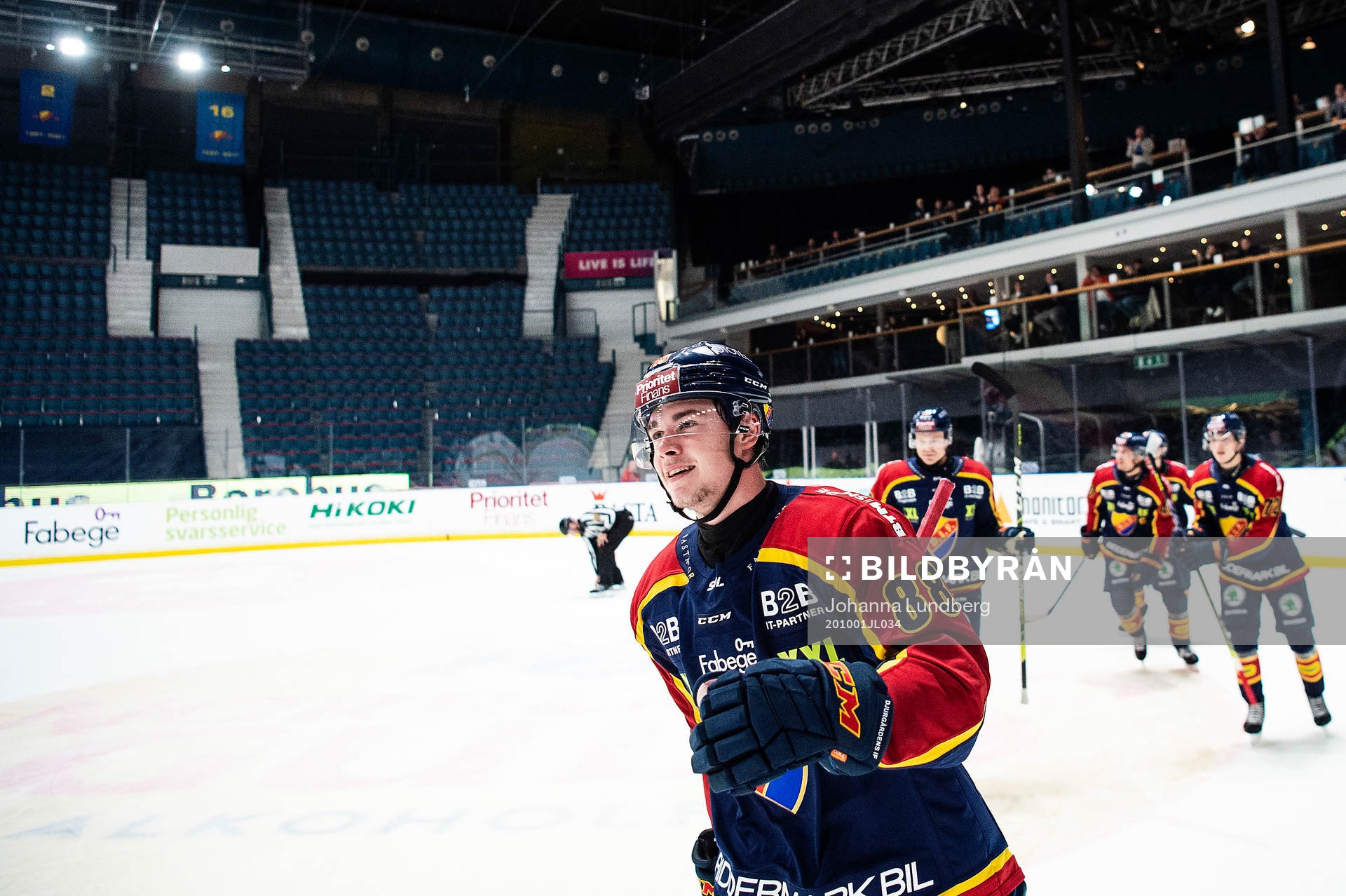 Djurgårdens Alexander Holtz jublar