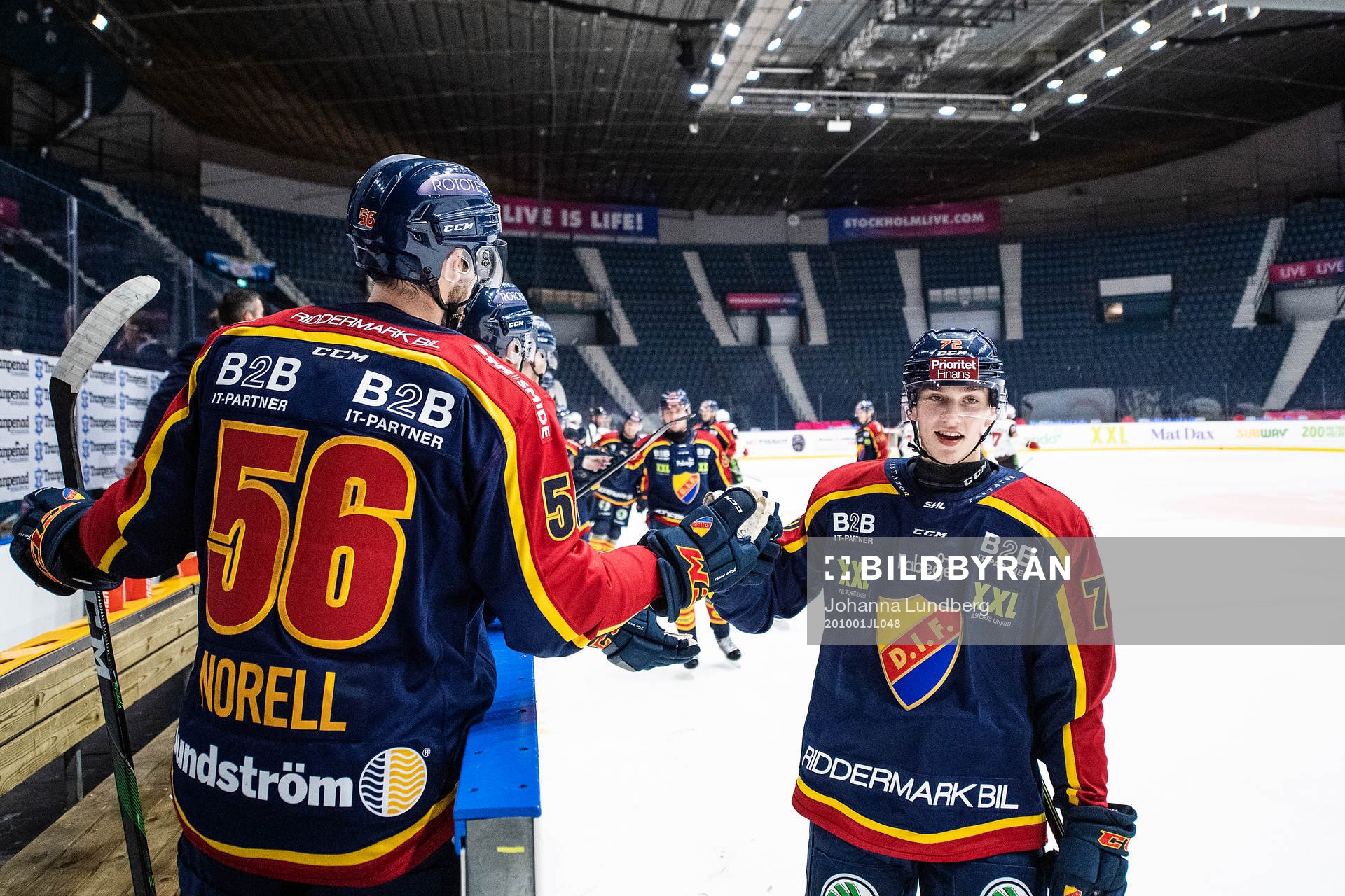Djurgårdens William Eklund jublar