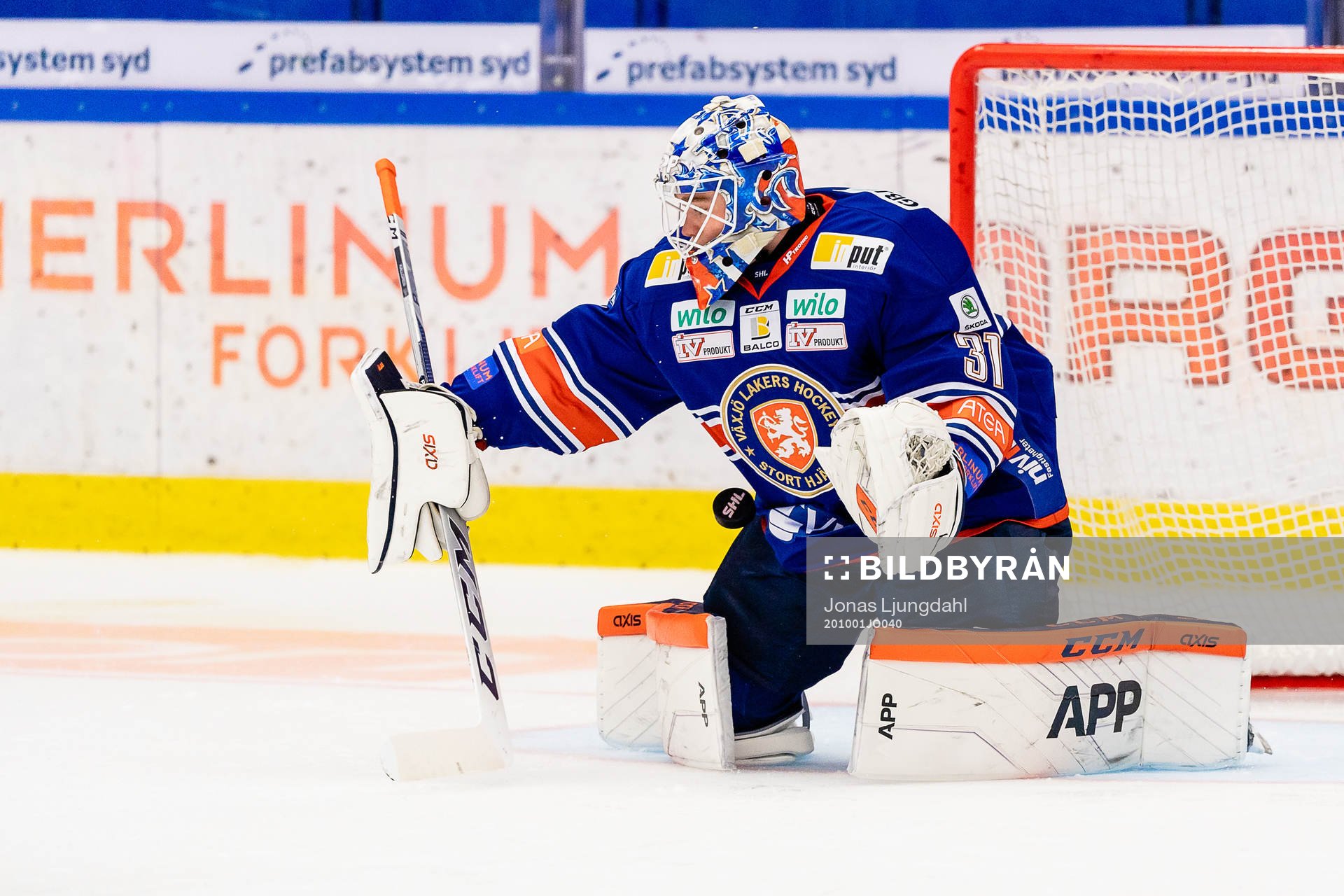 Växjös målvakt Erik Källgren