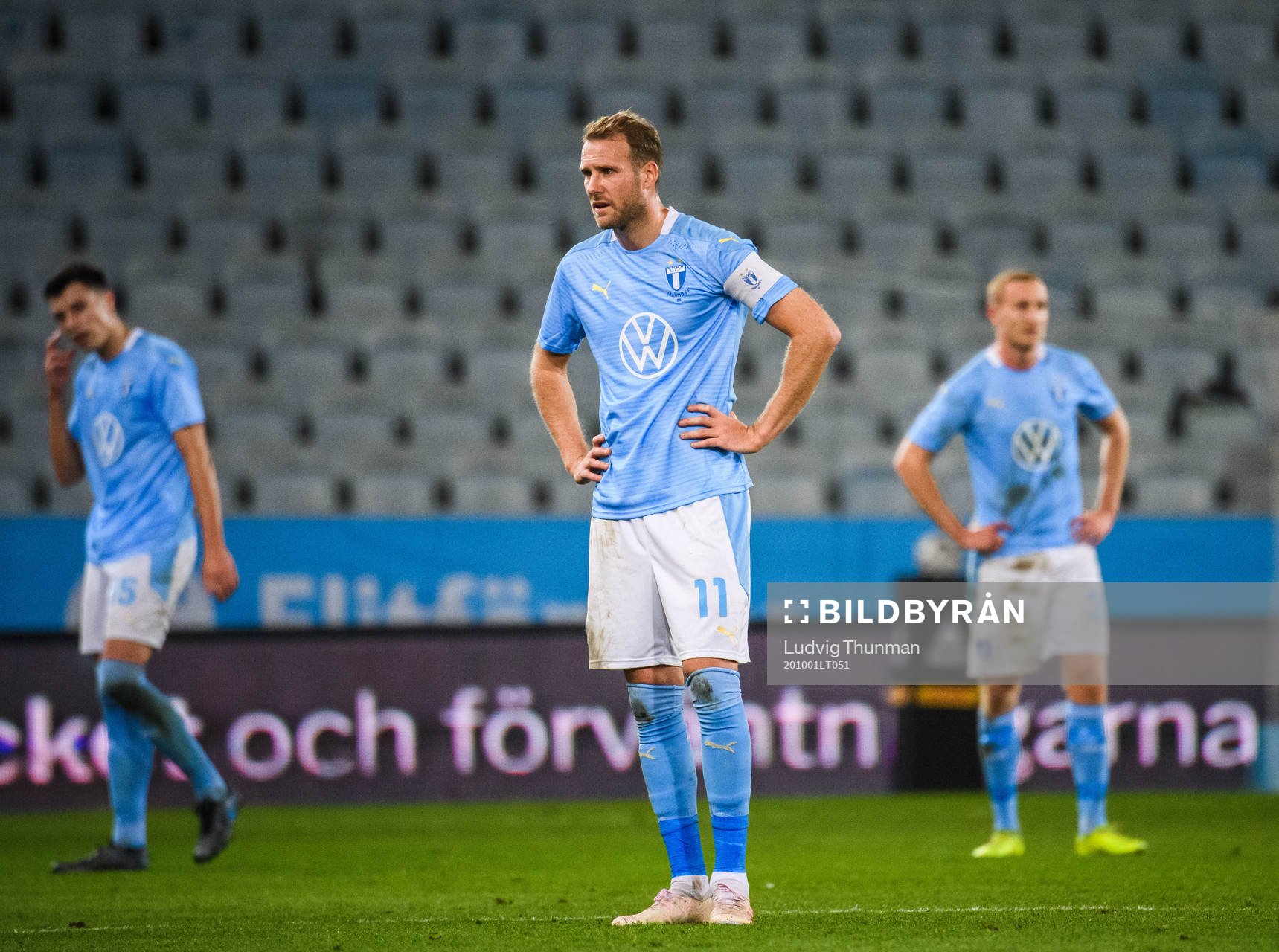 Ola Toivonen of Malmö FF looks dejected