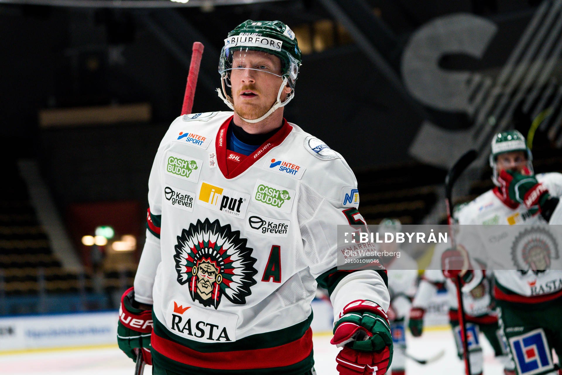 Frölundas Simon Hjalmarsson jublar