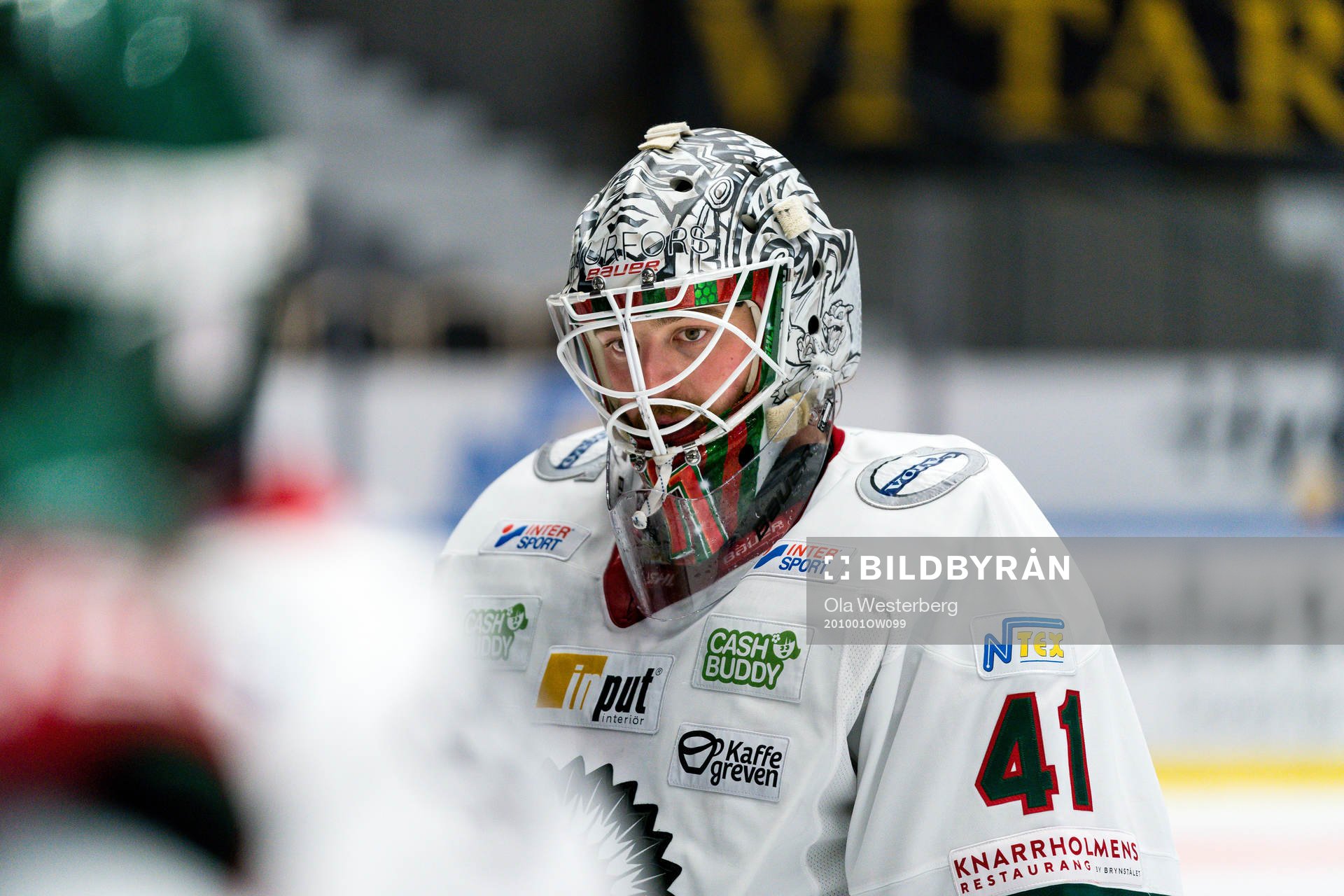 Frölundas målvakt Niklas Rubin