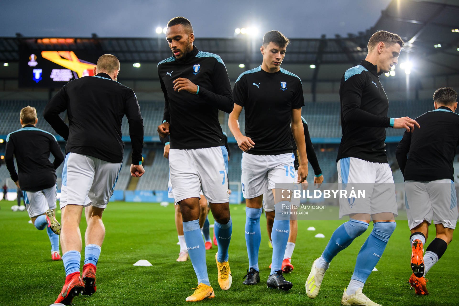 Isaac Kiese Thelin. Anel Ahmedhodzic and Sören Rieks of