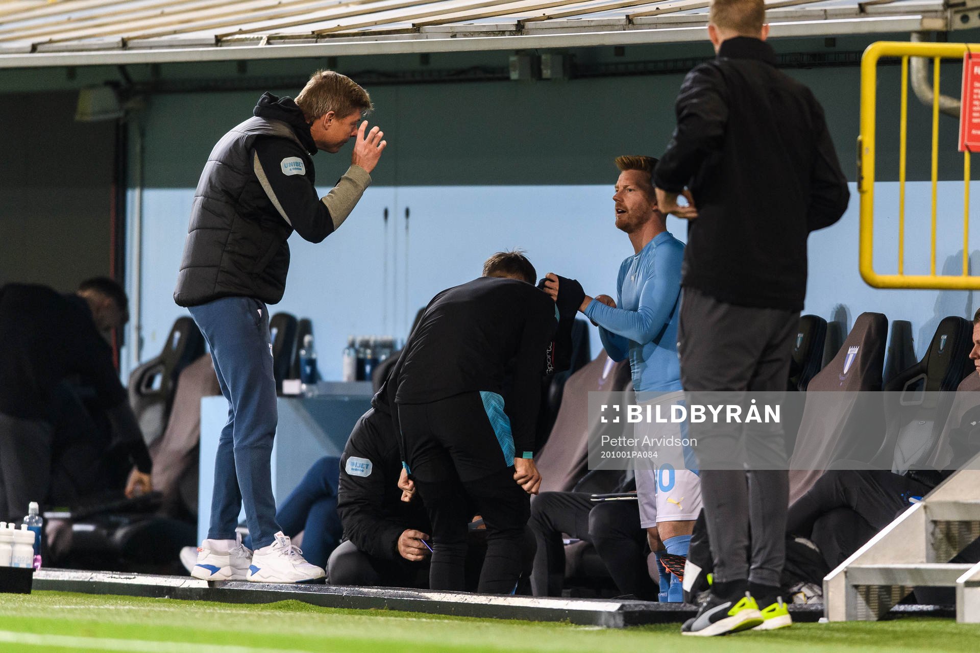 Jon Dahl Tomasson, head coach and Anders Christiansen of
