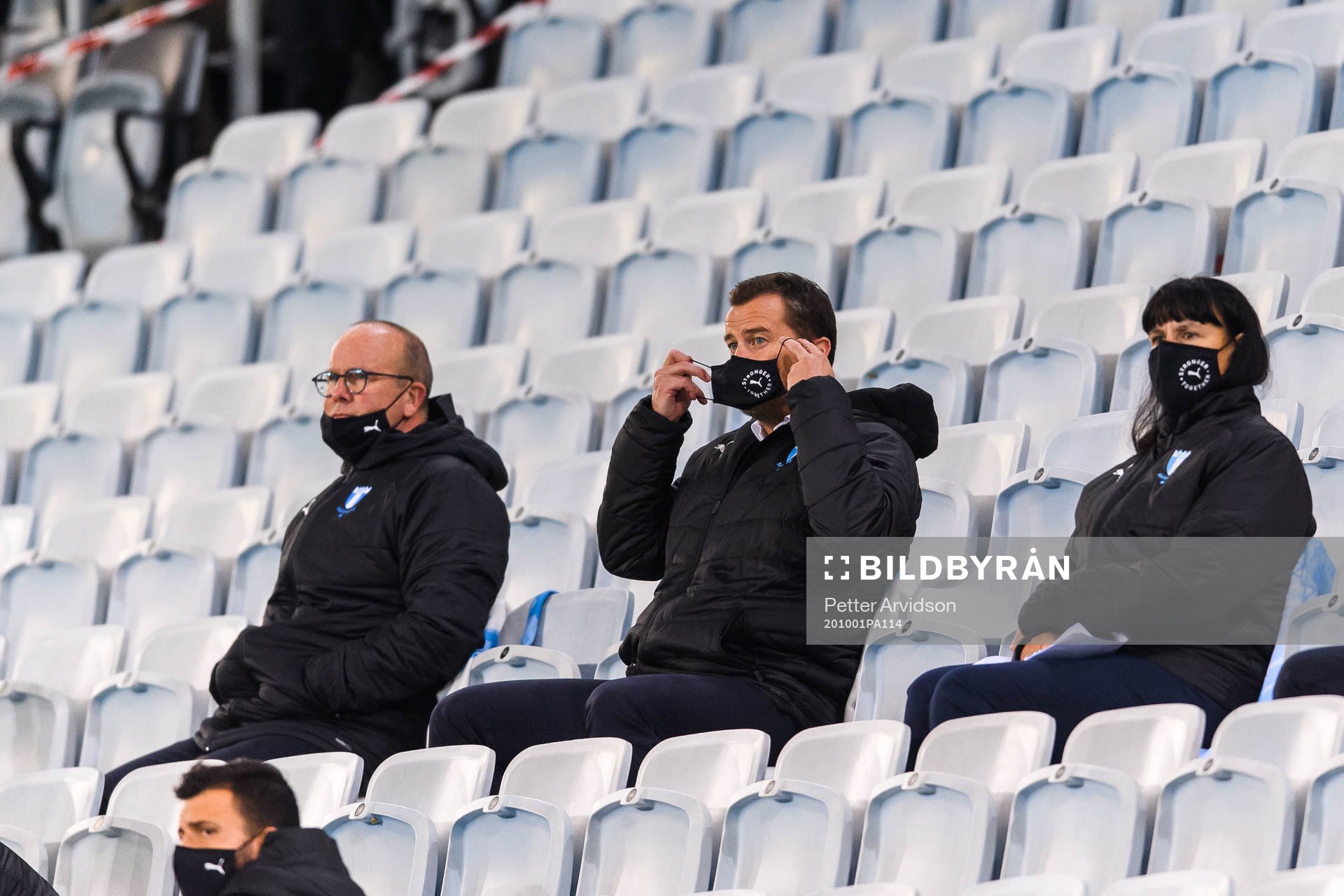 Head of sports of Malmö FF Daniel Andersson in the stands