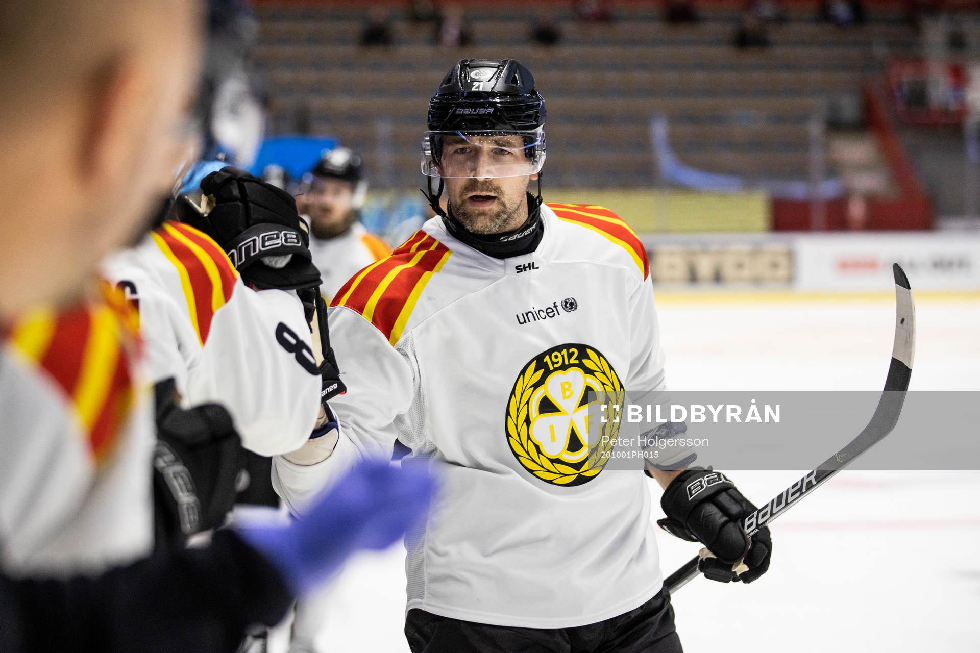 Brynäs Patrik Berglund jublar