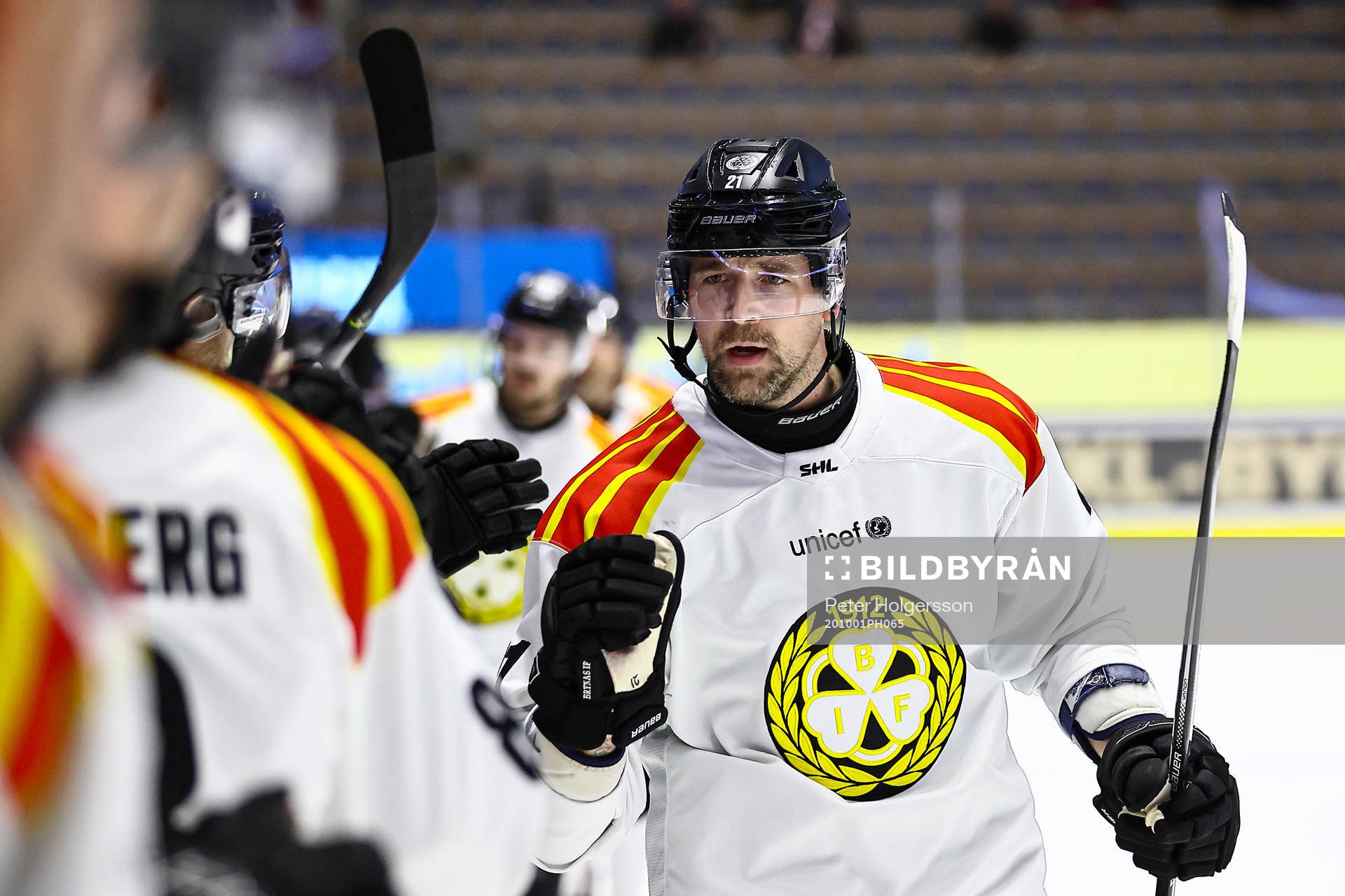 Brynäs Patrik Berglund jublar