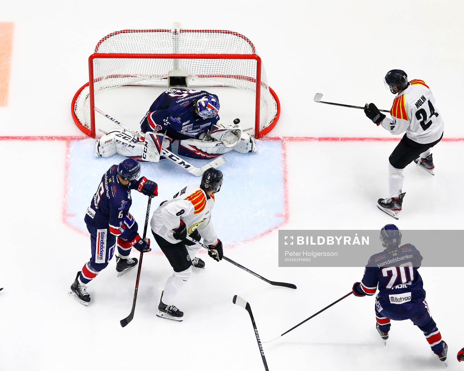 Mål för Brynäs förbi Linköpings målvakt Niklas