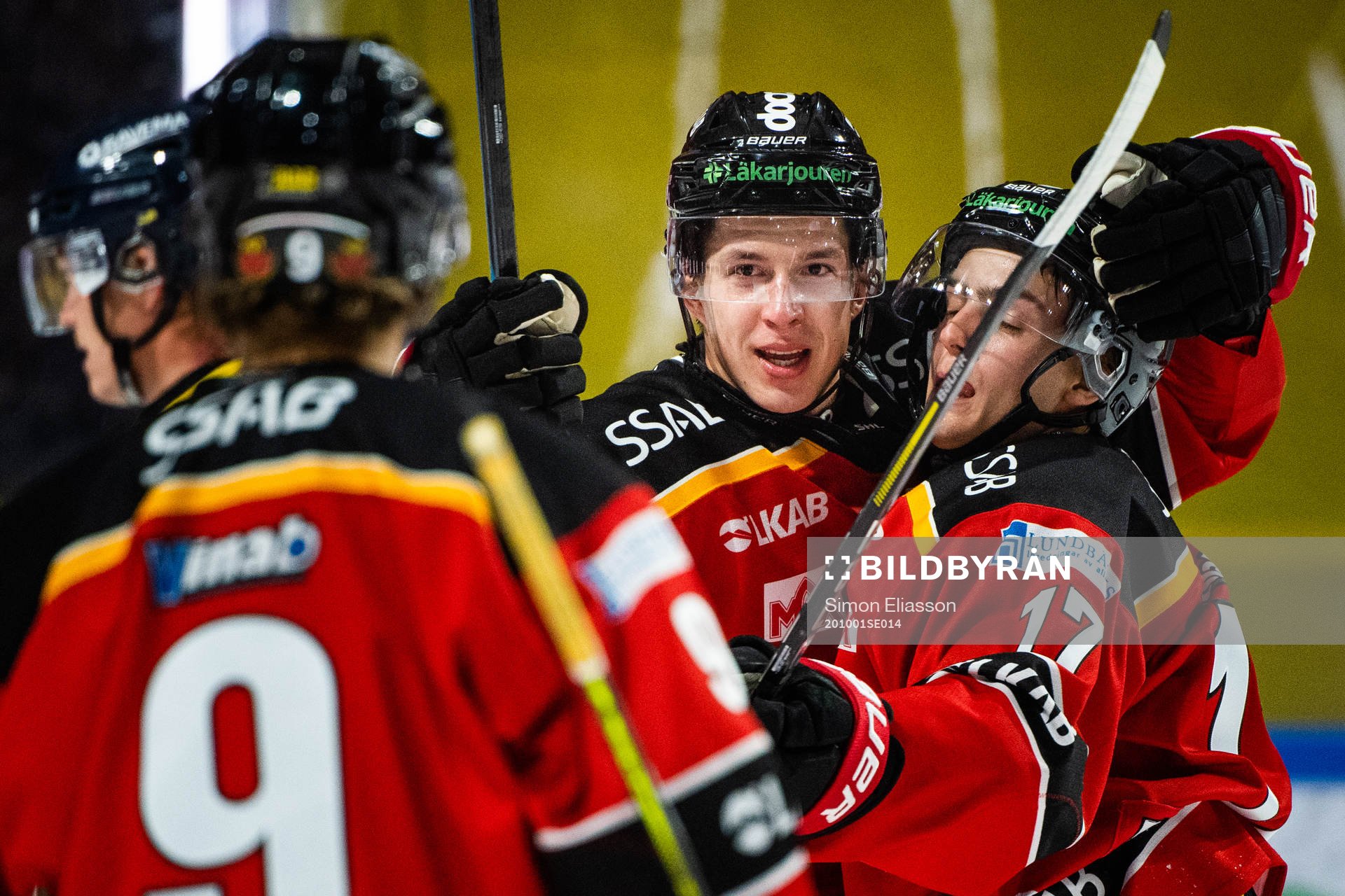 Luleås Arttu Ilomäki jublar