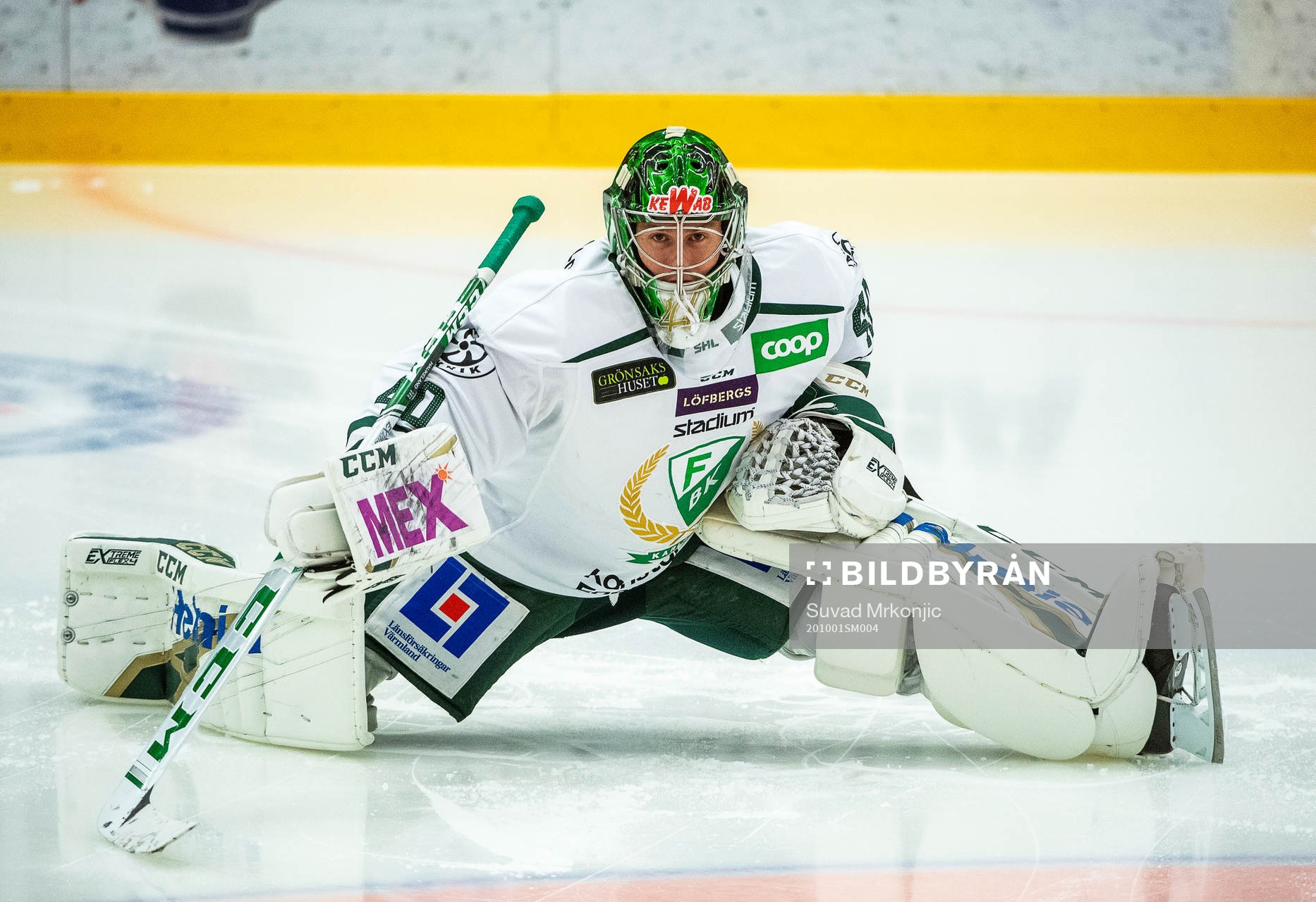 Färjestads målvakt Henrik Haukeland