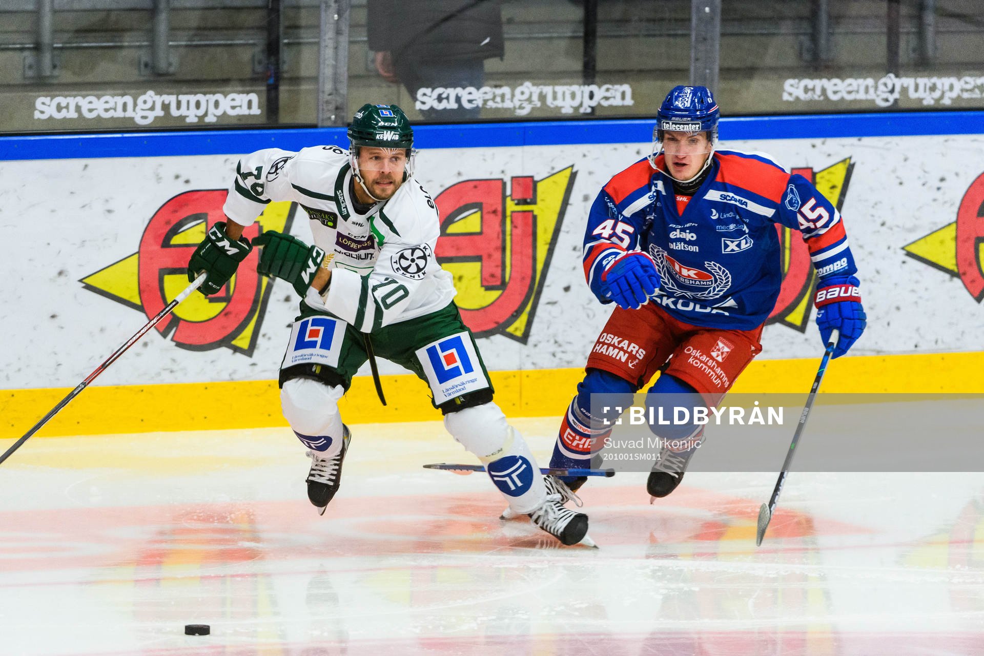 Färjestads Jacob Nilsson och Oskarshamns Jan Ordos