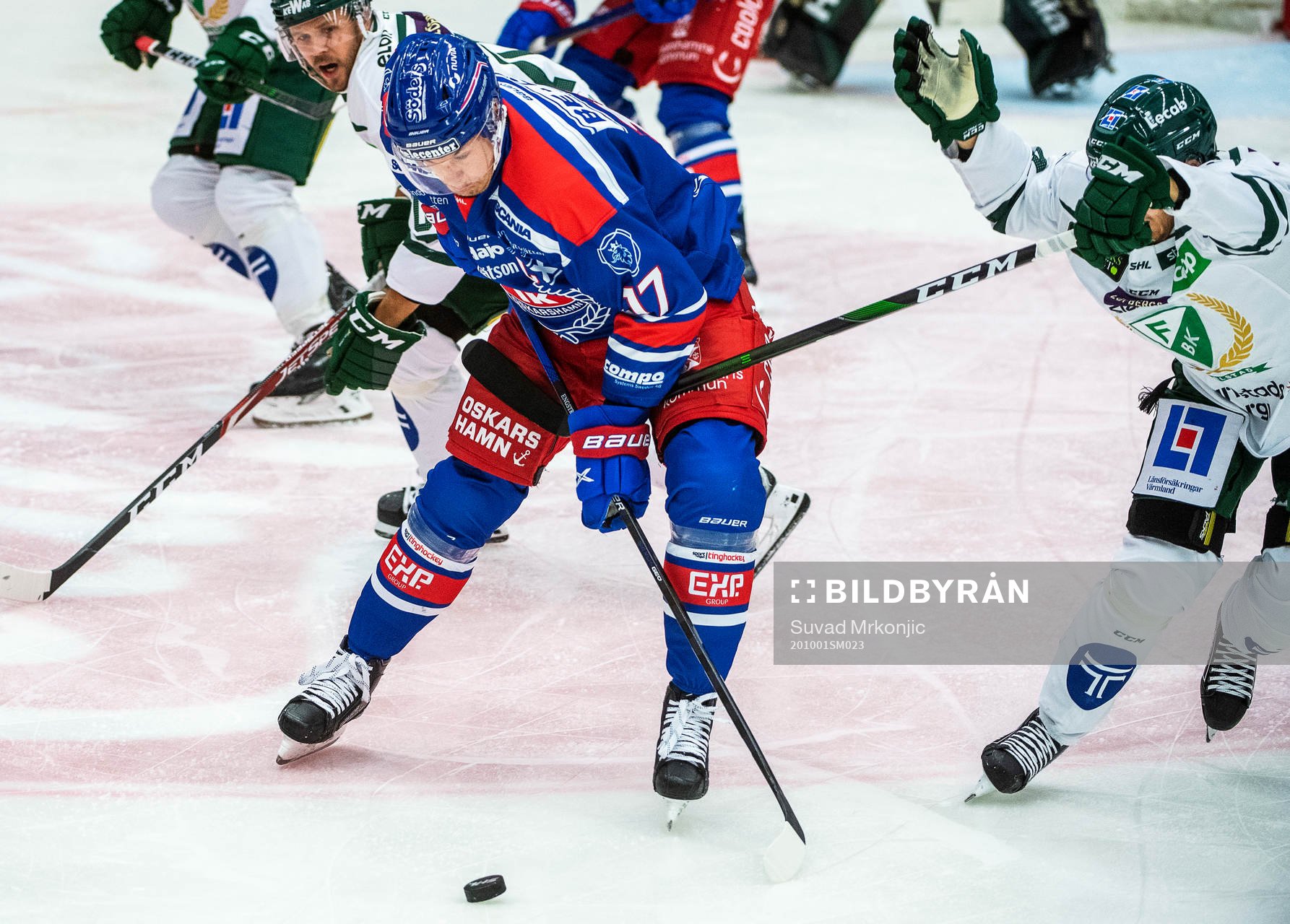 Oskarshamns Jonas Engström och Färjestads Michael