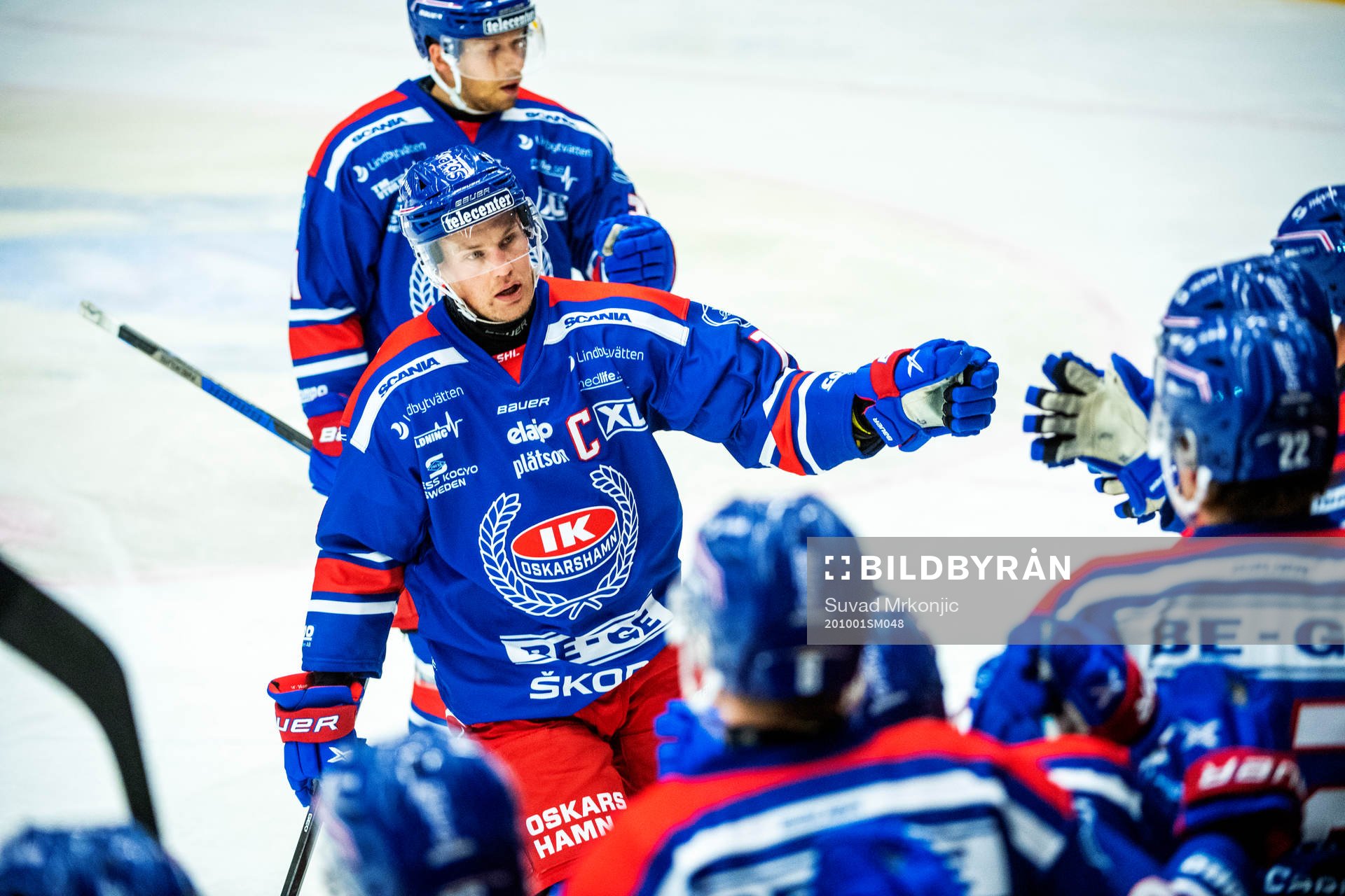 Oskarshamns Jonas Engström jublar
