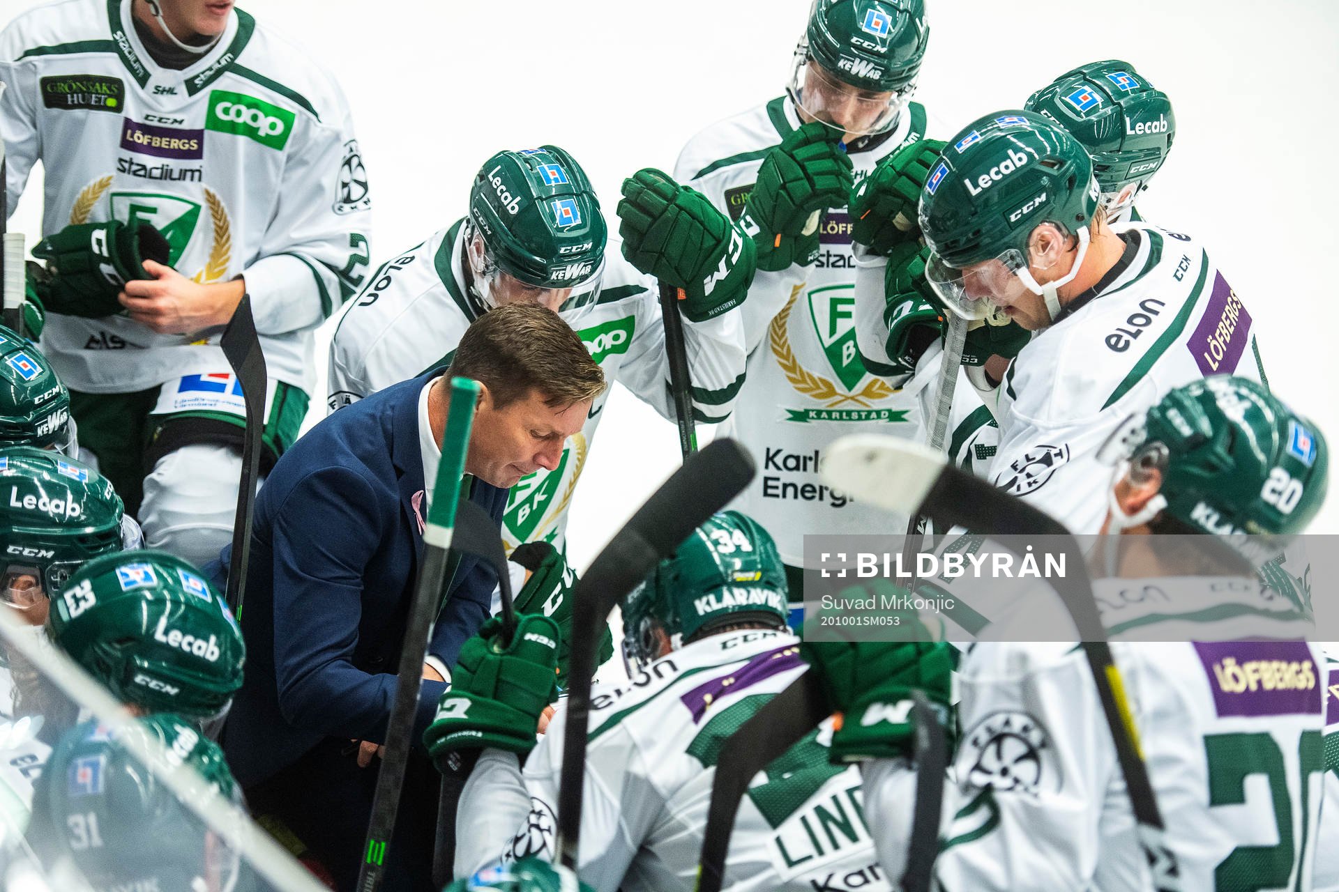 Färjestads huvudtränare Johan Pennerborn