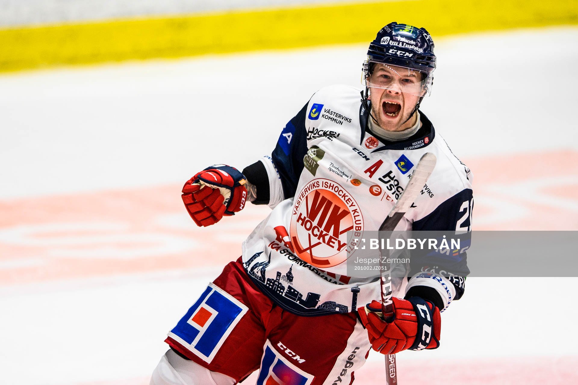 Västerviks Victor Öhman jublar