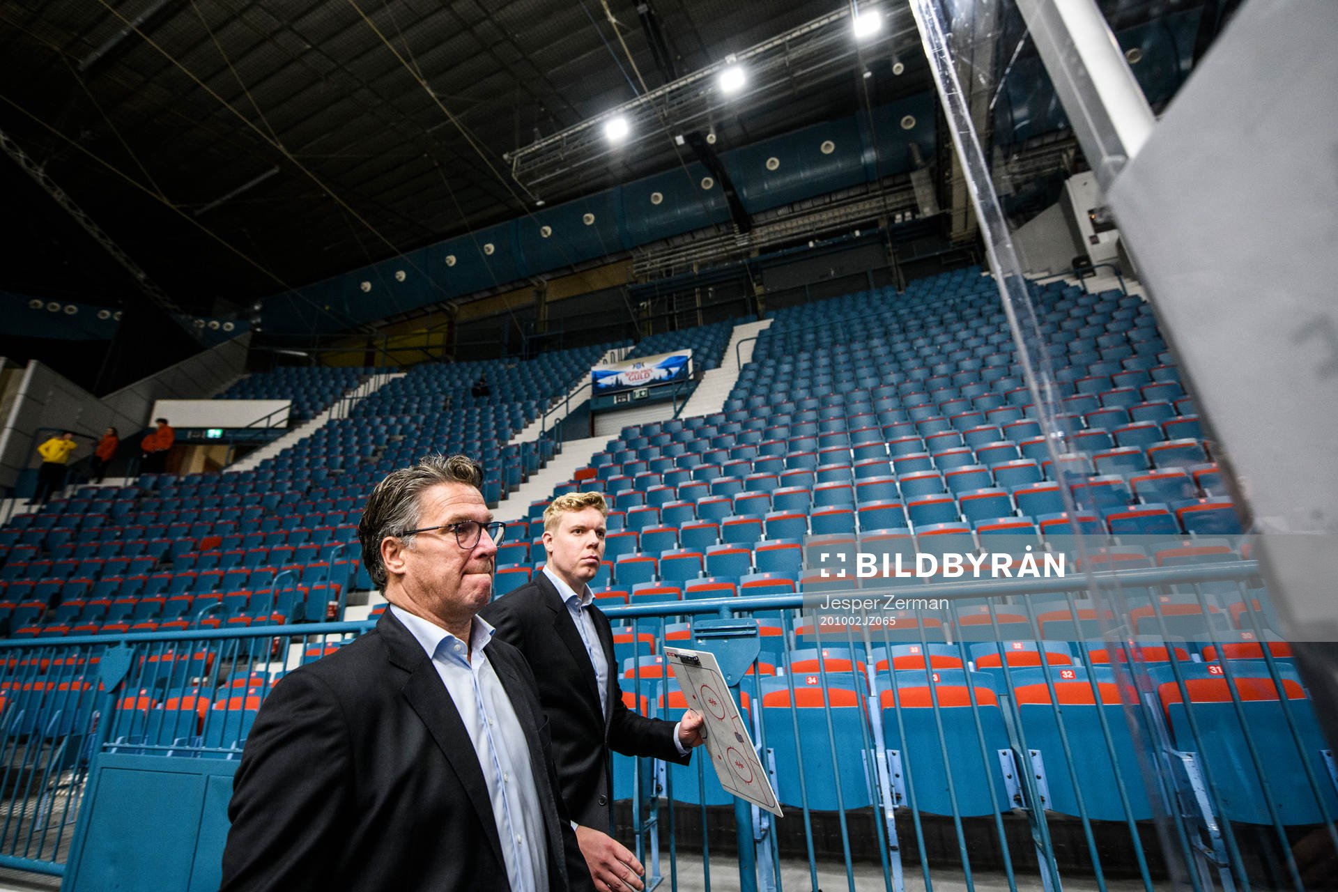 s tränare Håkan Åhlund och assisterande tränare Anton