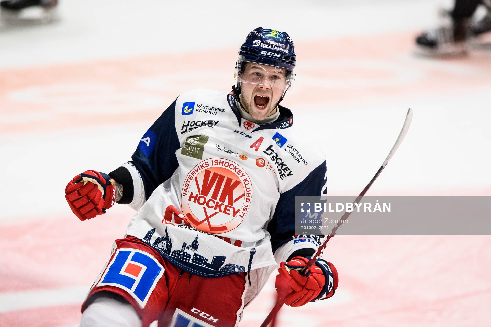 Västerviks Victor Öhman jublar