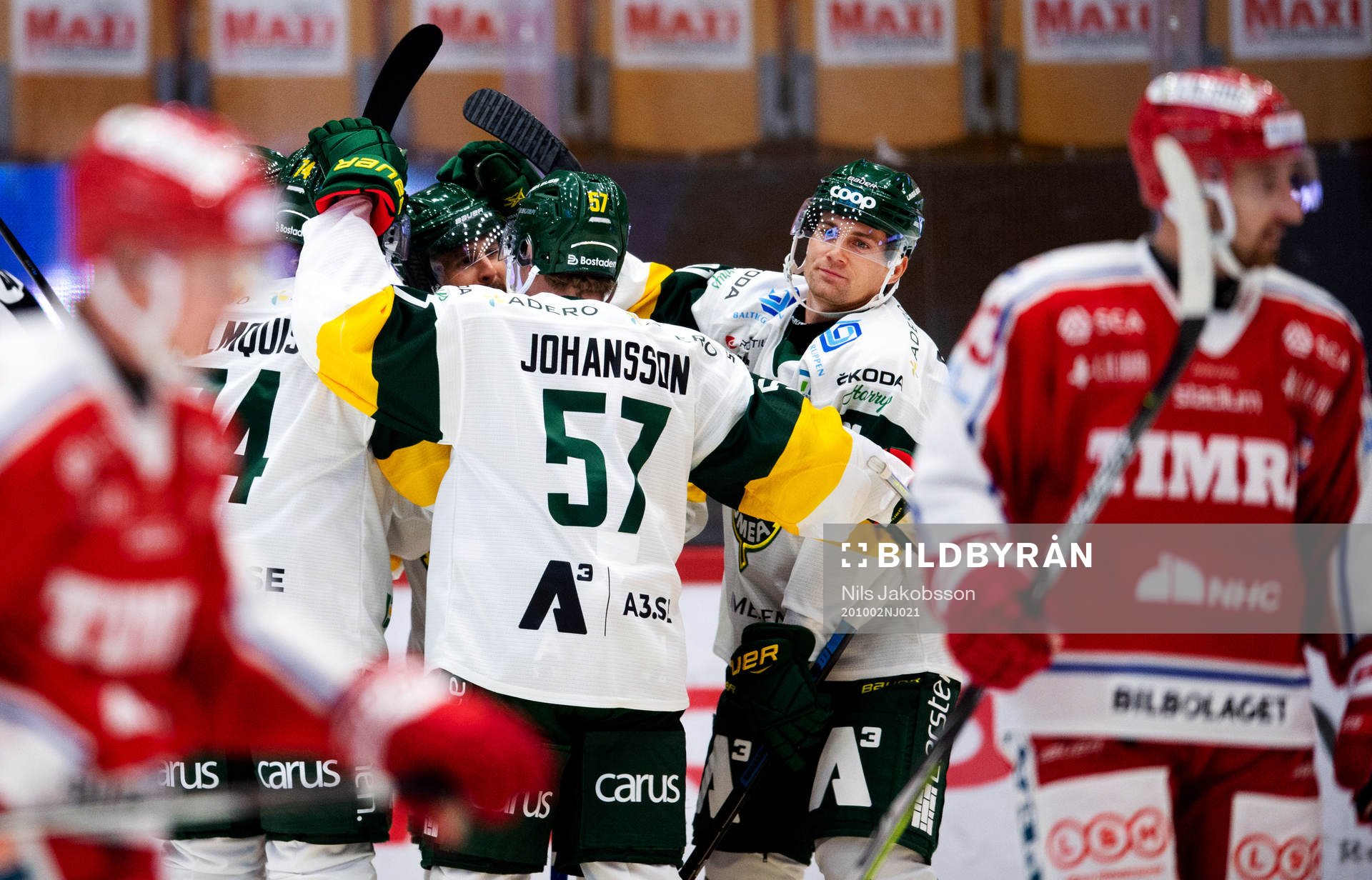 Björklövens Justin Crandall  jublar