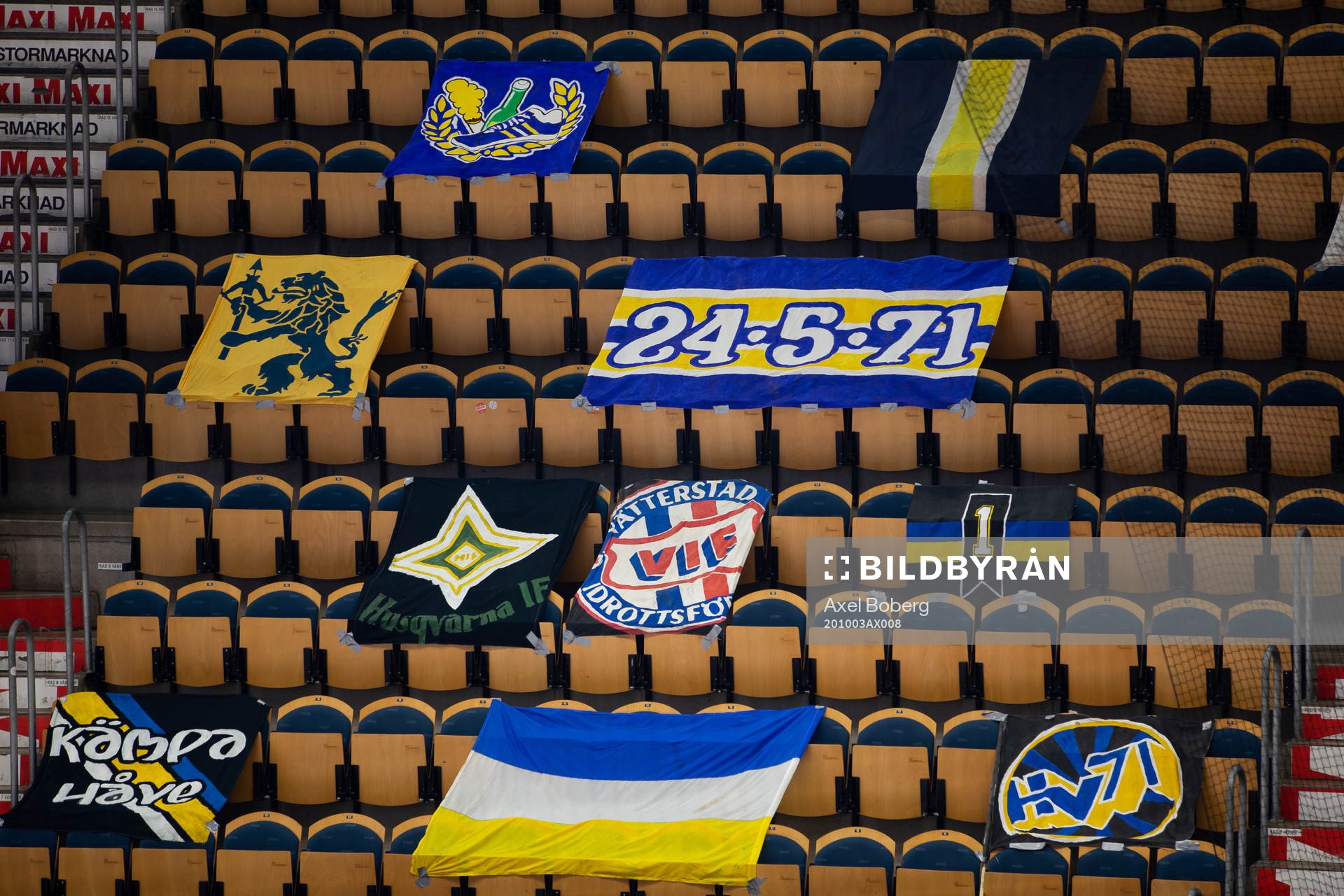 Tifo på läktaren