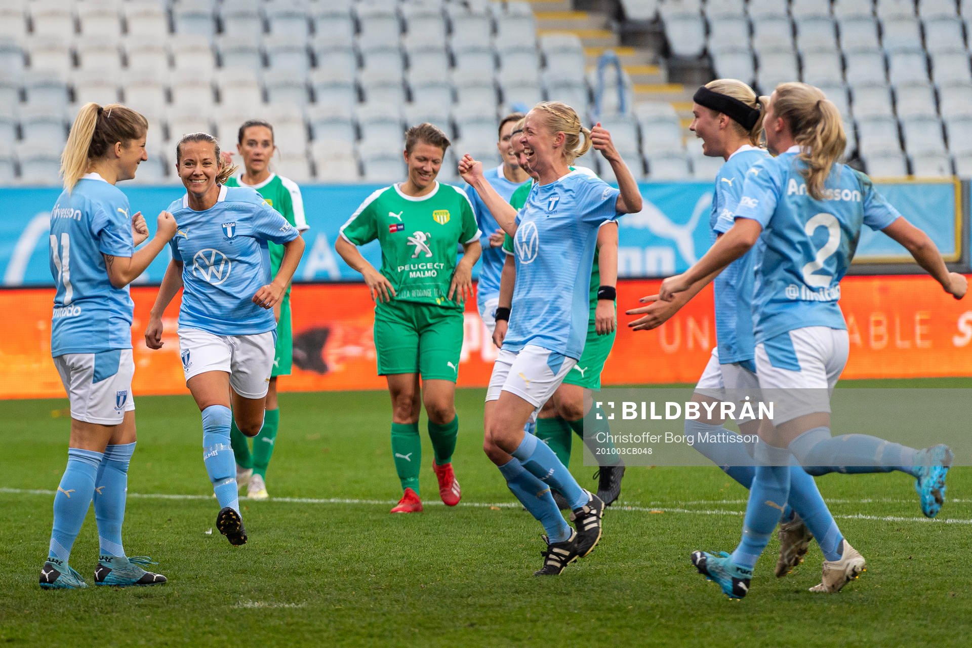 Malmö FFs Lovisa Wifvesson jublar