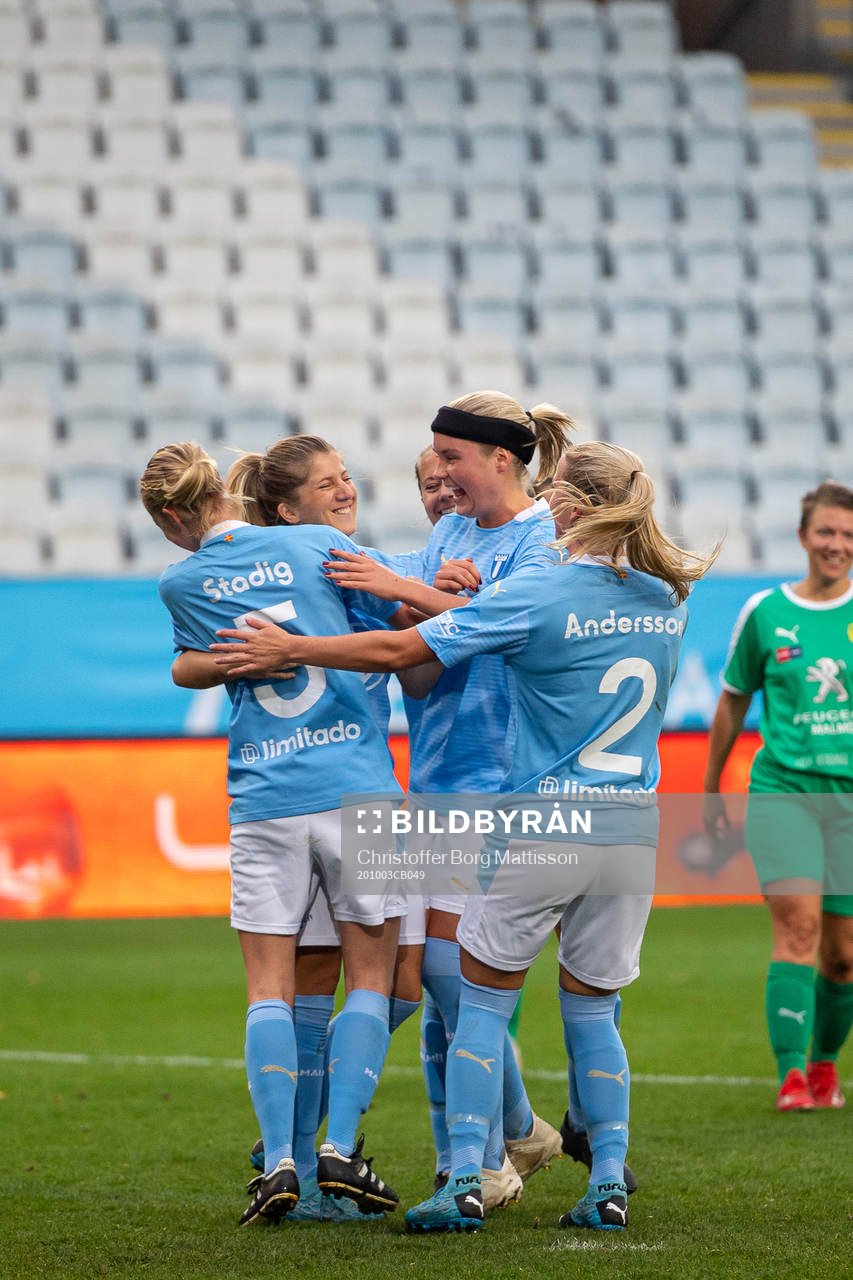 Malmö FFs Lovisa Wifvesson jublar