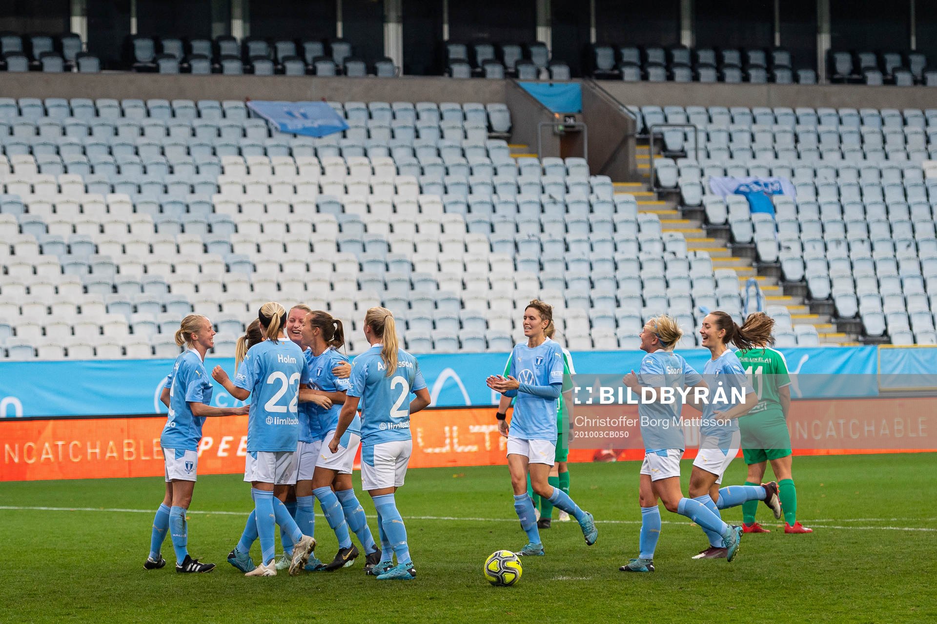 Malmö FFs Lovisa Wifvesson jublar