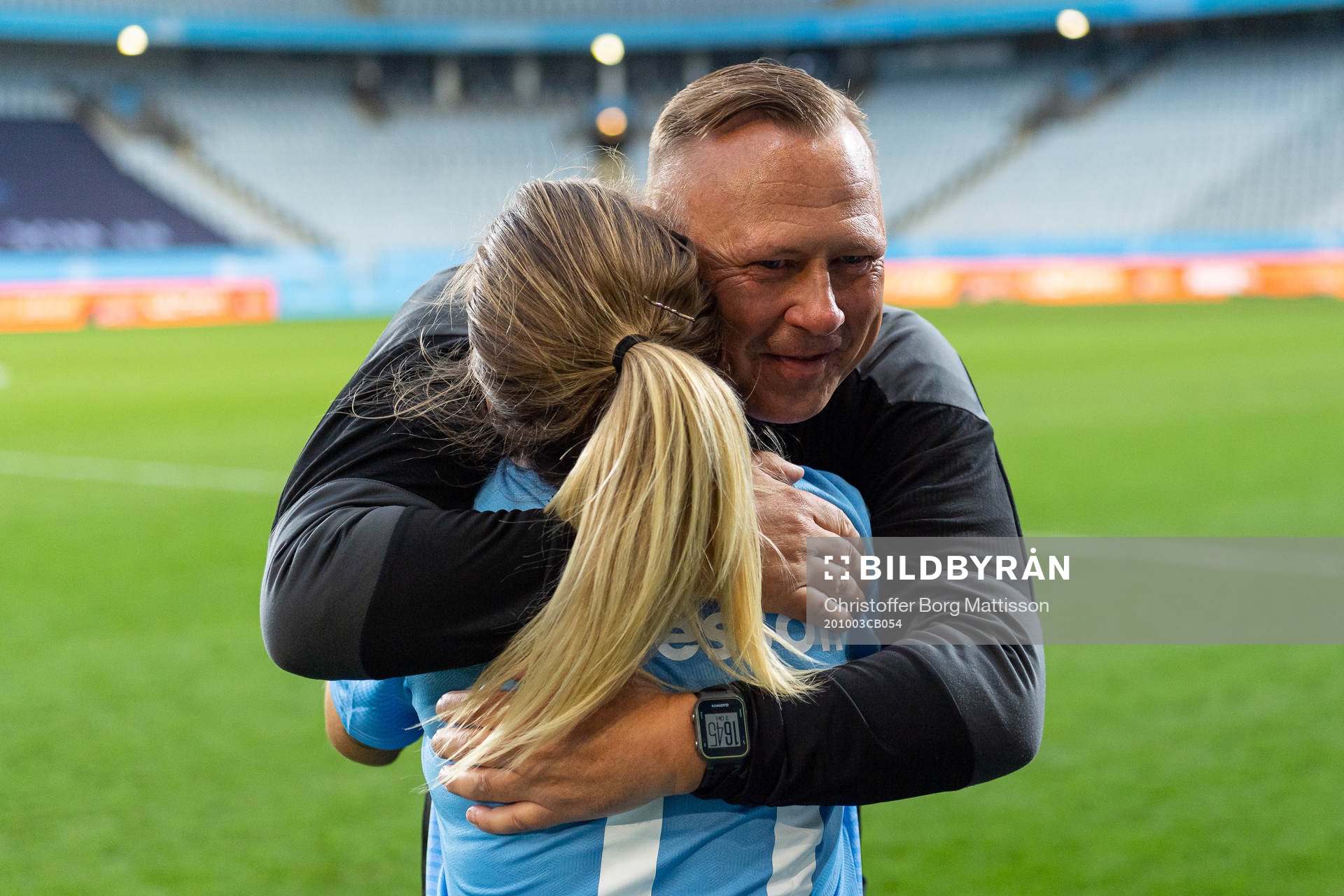 Malmö FFs assisterande tränare Anders Nilsson och Lovisa
