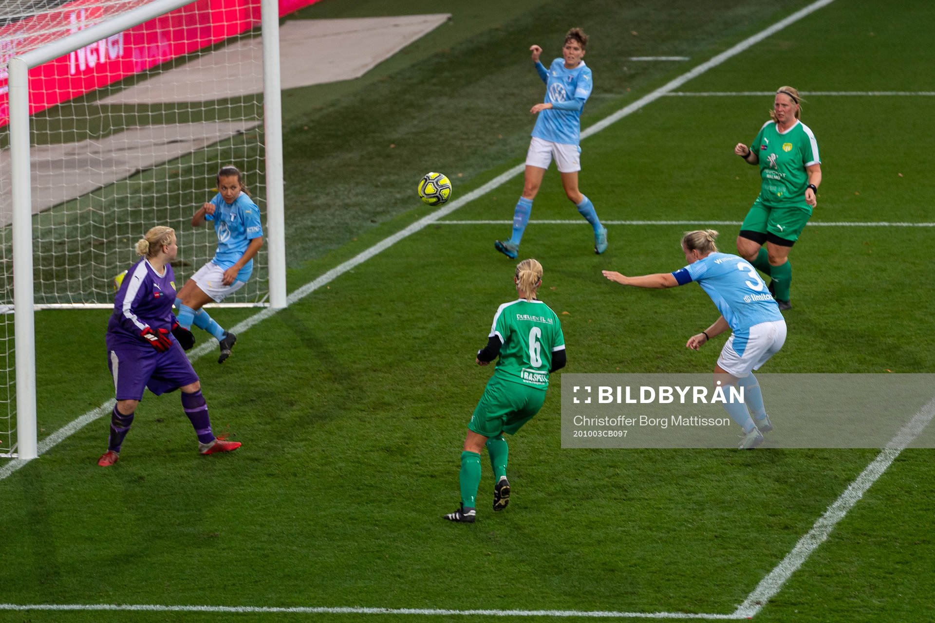 Malmö FFs Caroline Williamsdotter gör 15-0