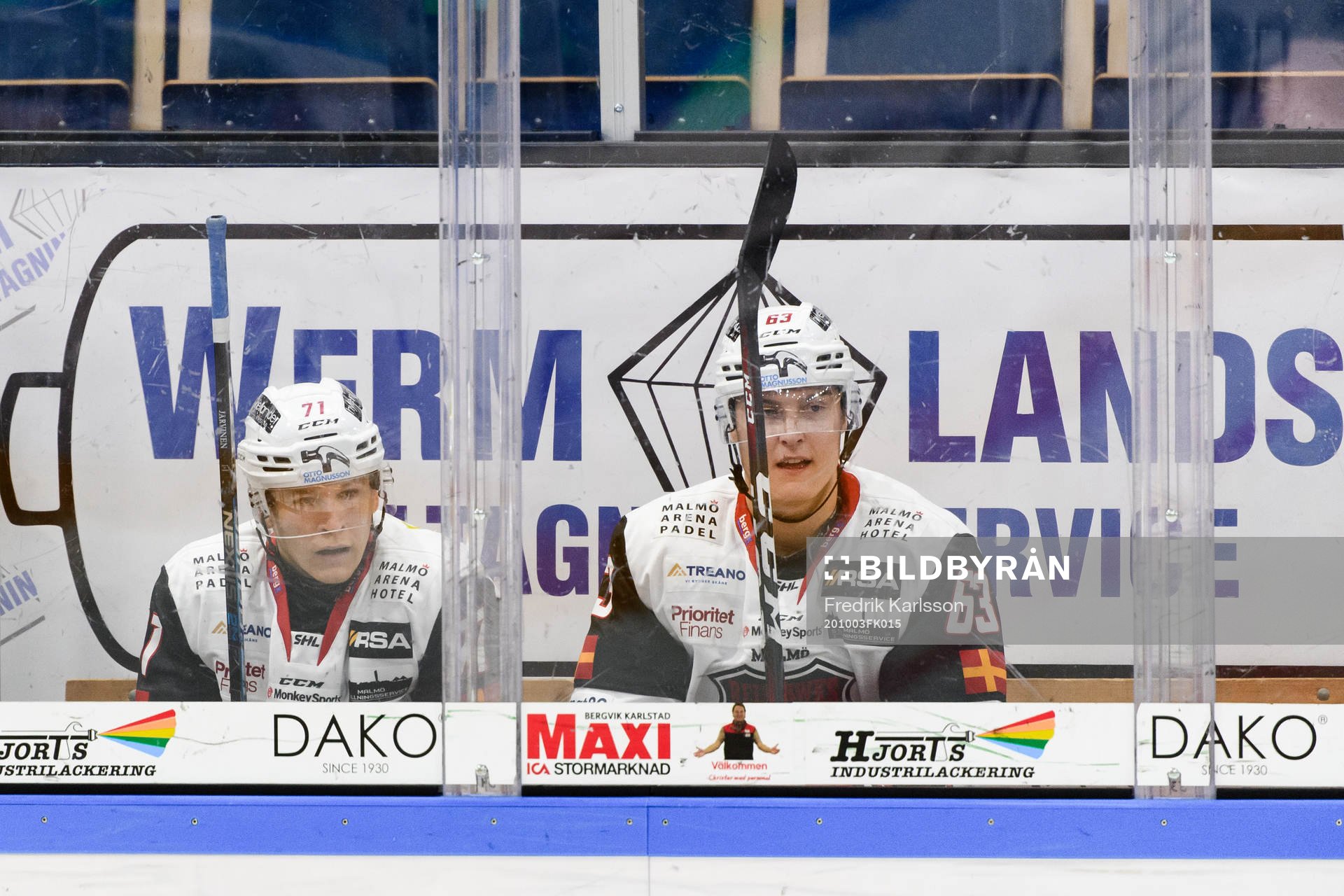 Malmö Redhawks Jan-Mikael Järvinen och Fredrik Händemark