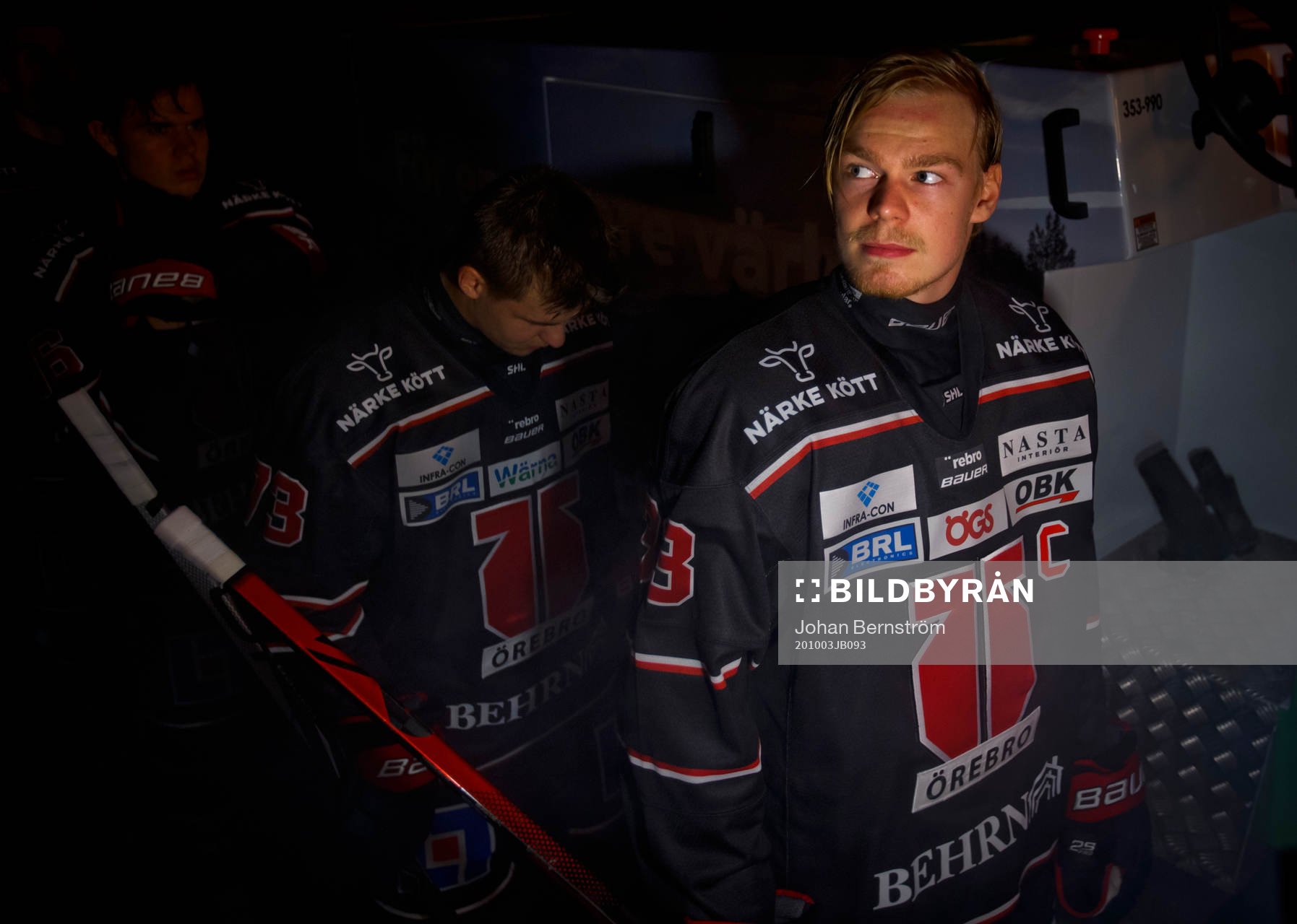 Örebros Christopher Mastomäki utan hjälm